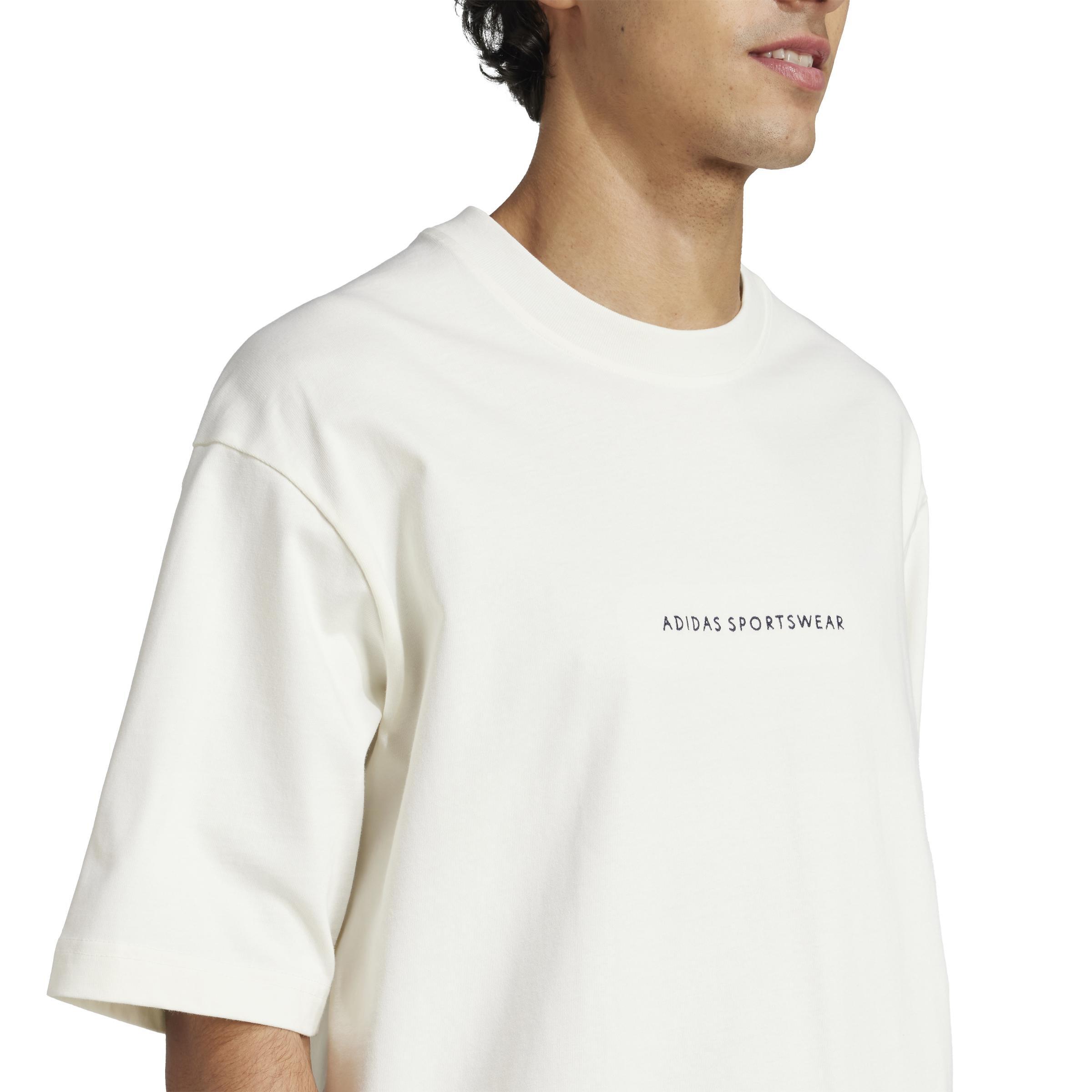 Codes Doodle Camp Graphic T-Shirt, White, A901_ONE, large image number 4