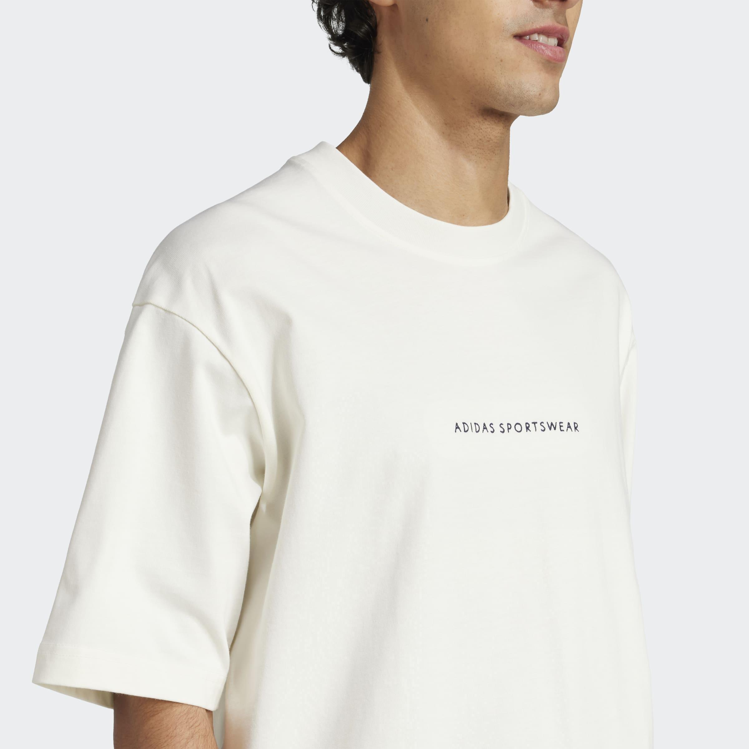 Codes Doodle Camp Graphic T-Shirt, White, A901_ONE, large image number 5