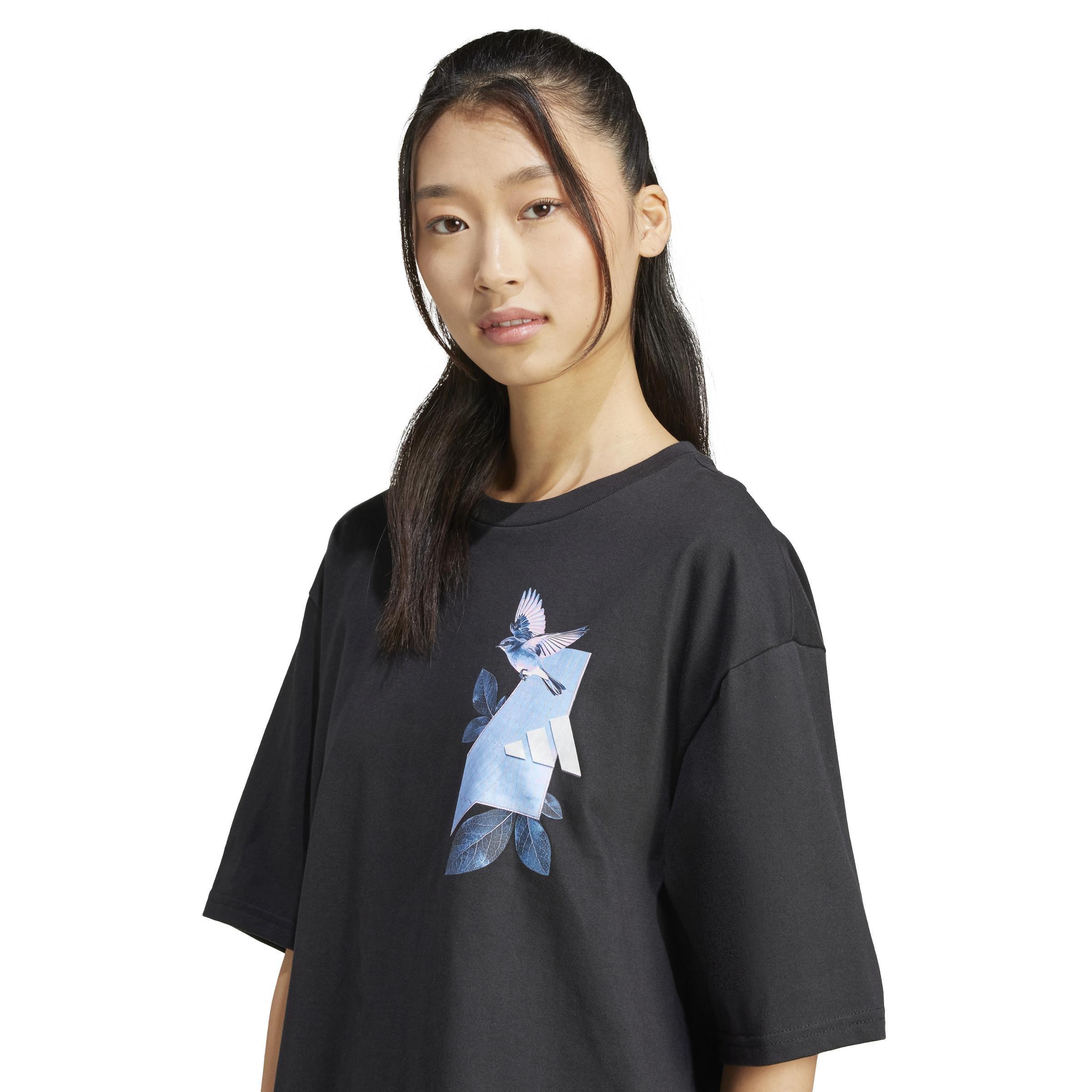 Lens Elevated Graphic T-Shirt, Black, A901_ONE, large image number 4