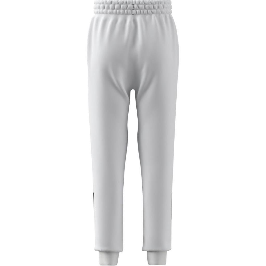 Unisex Kids adidas Z.N.E. Tapered-Leg Tracksuit Bottoms, White, A901_ONE, large image number 11