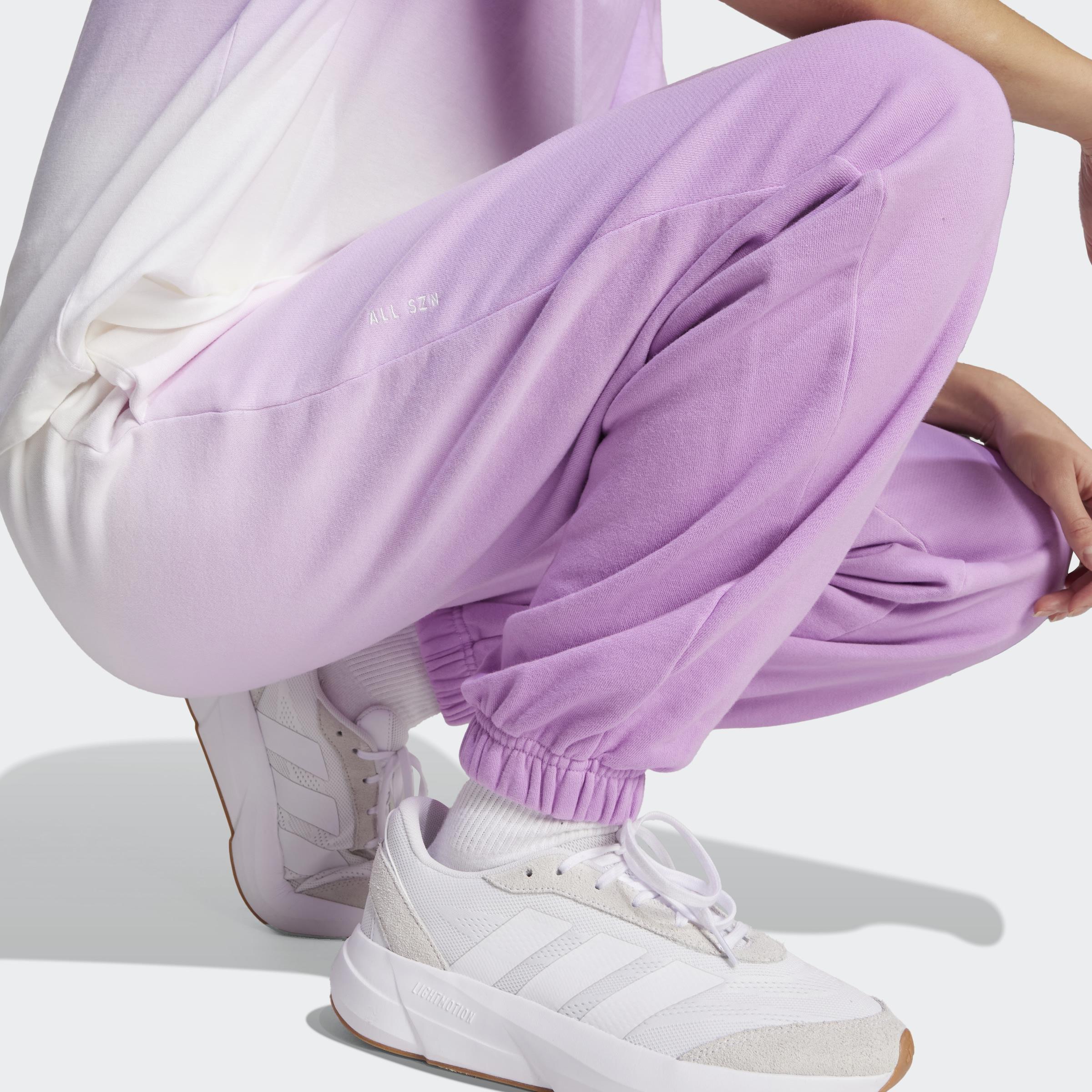 ALL SZN Mid-Rise Dip-Dye Joggers, White, A901_ONE, large image number 6