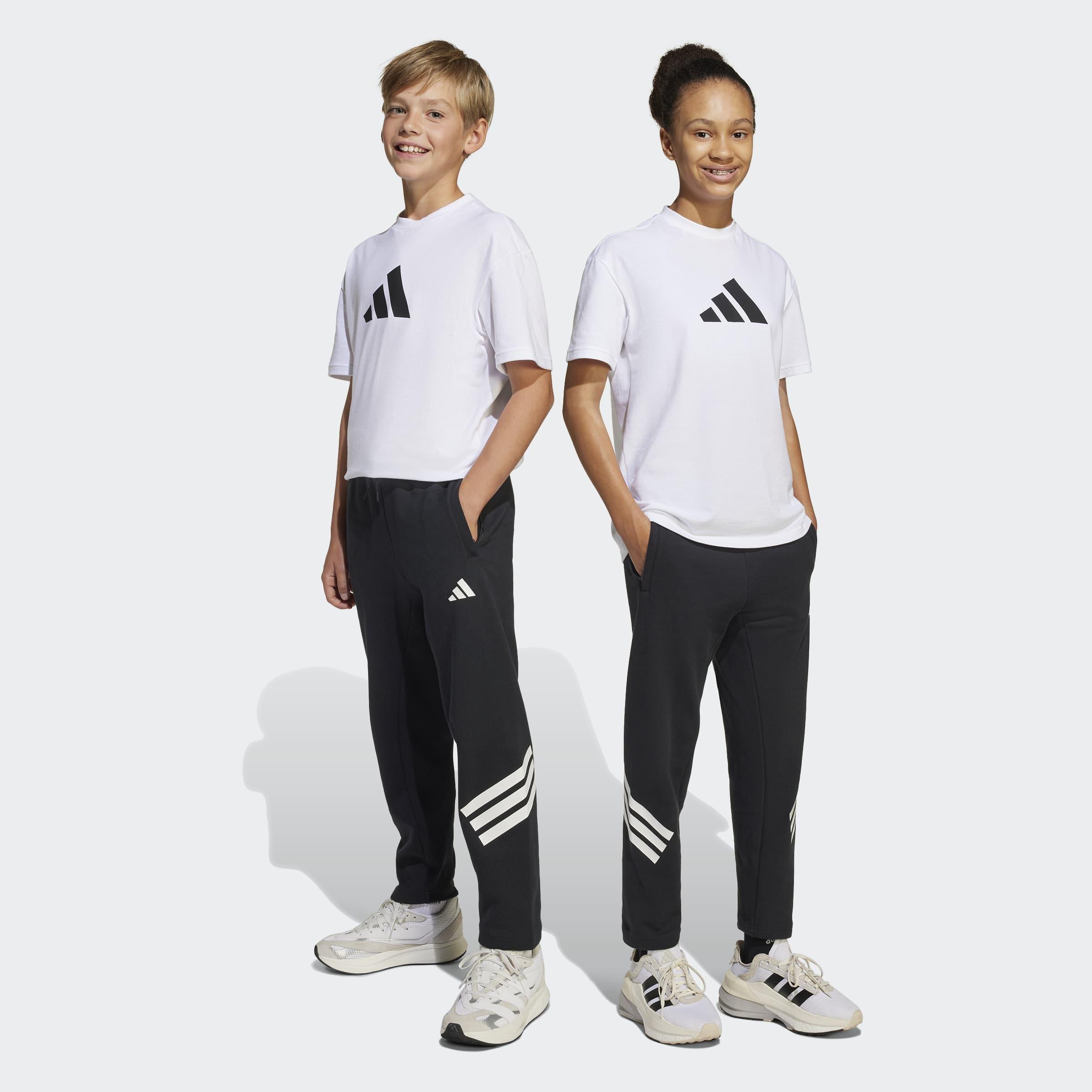 Kids Unisex Future Icons 3-Stripes Ankle-Length Joggers, Black, A901_ONE, large image number 1