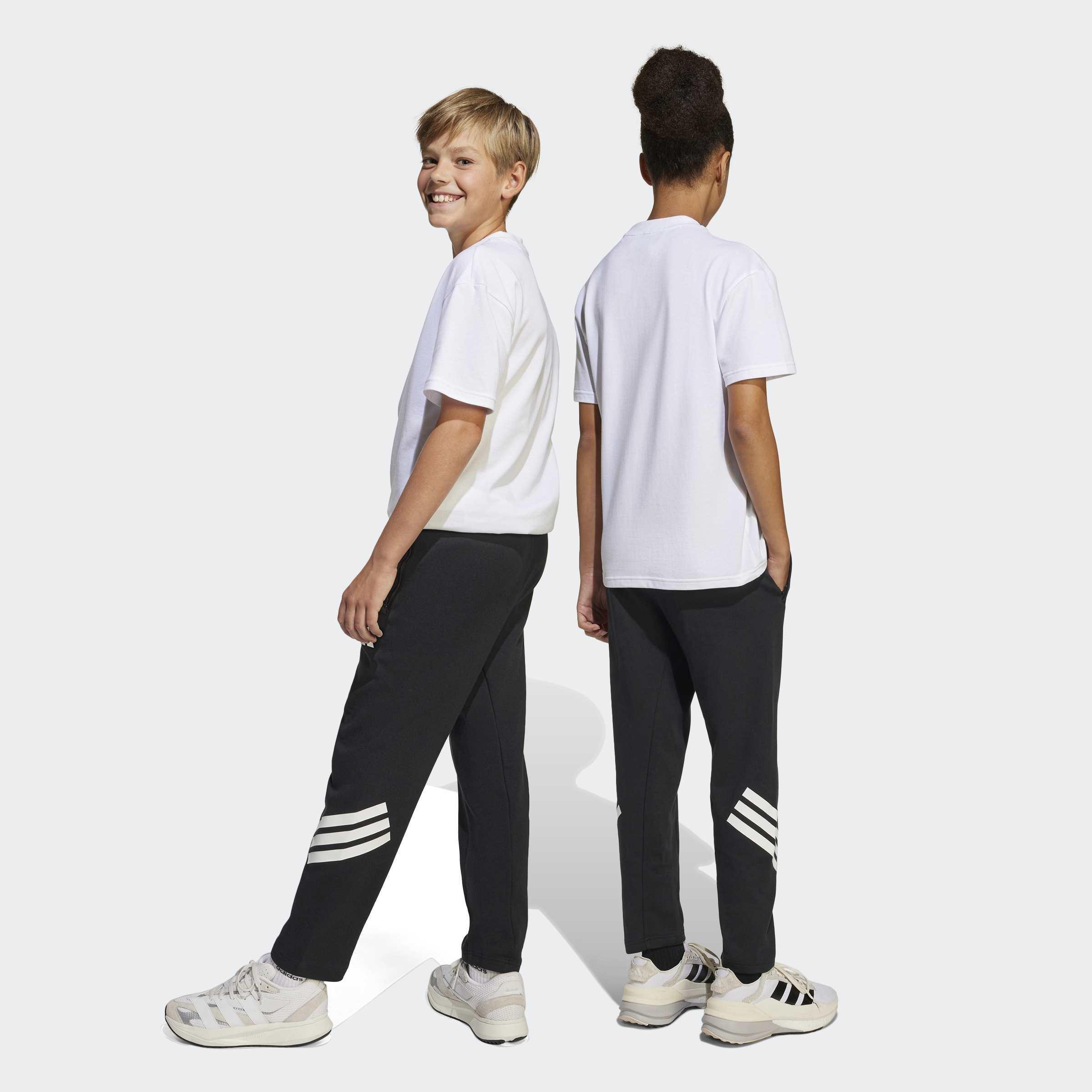 Kids Unisex Future Icons 3-Stripes Ankle-Length Joggers, Black, A901_ONE, large image number 2
