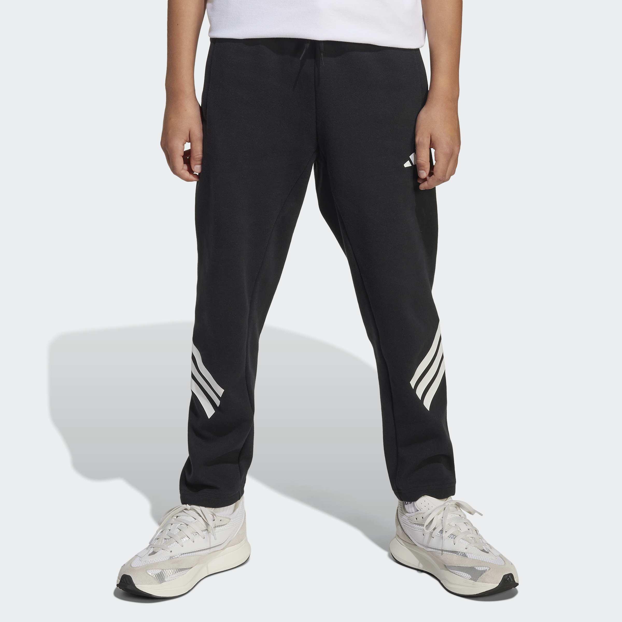 Kids Unisex Future Icons 3-Stripes Ankle-Length Joggers, Black, A901_ONE, large image number 3