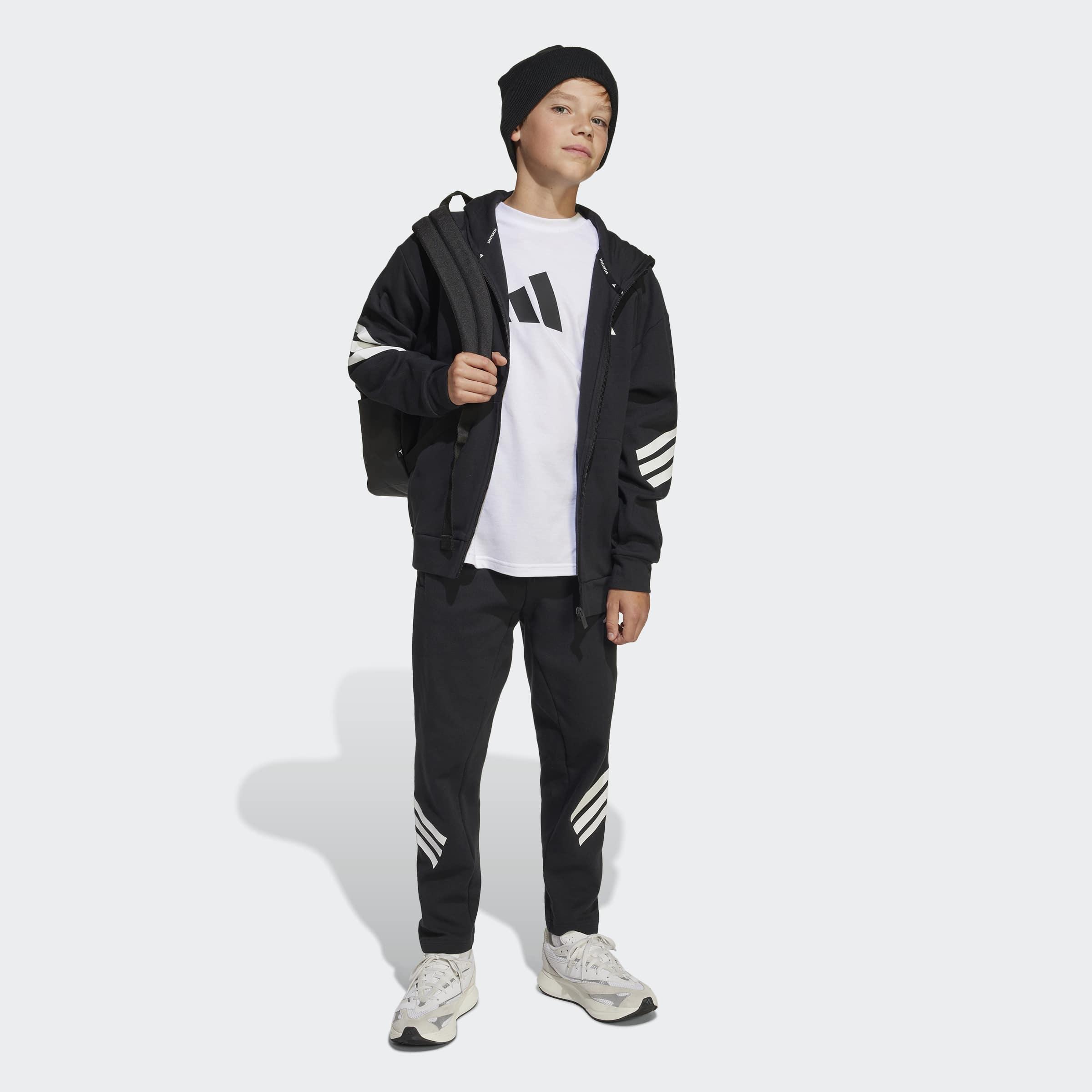 Kids Unisex Future Icons 3-Stripes Ankle-Length Joggers, Black, A901_ONE, large image number 5