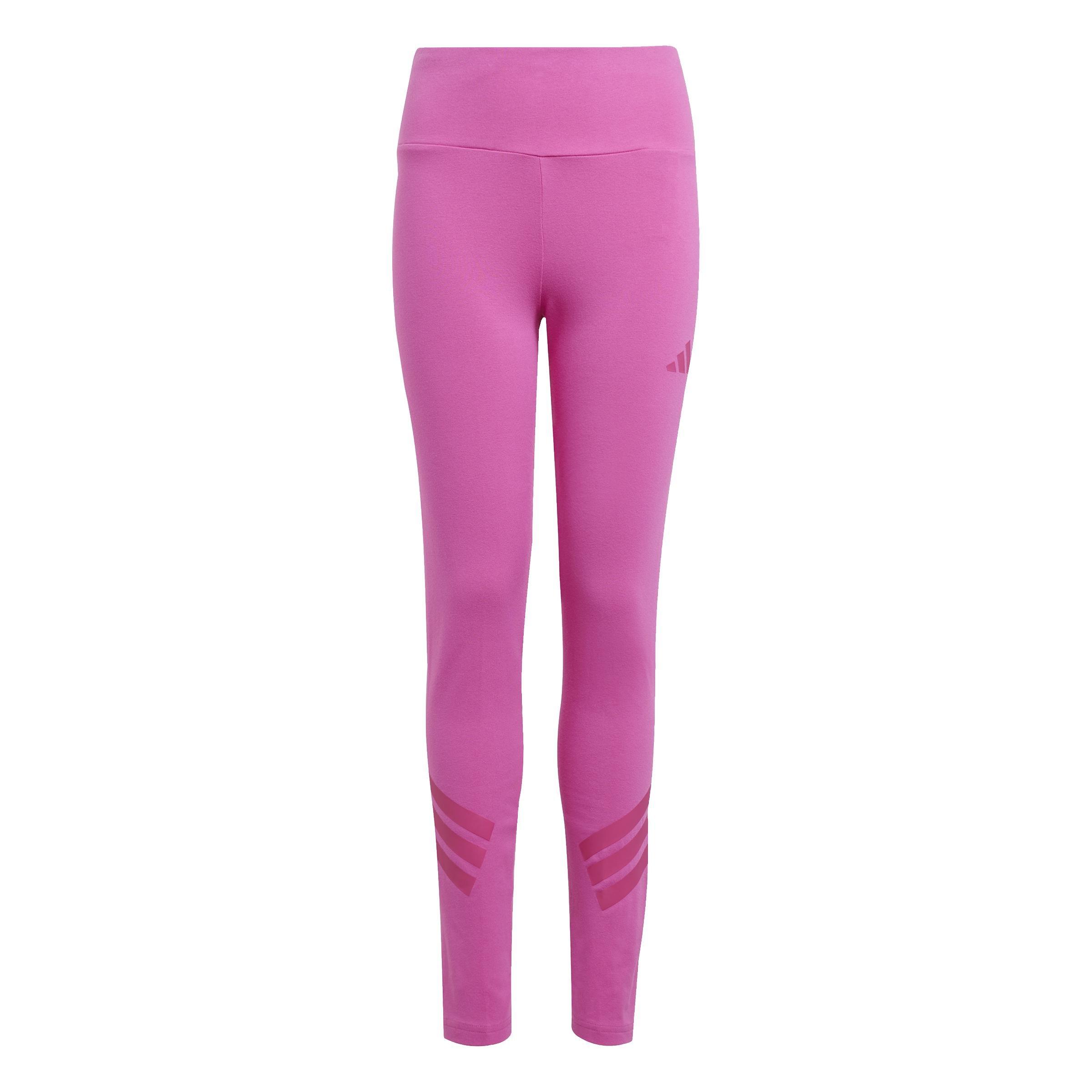 Kids Future Icons 3-Stripes Leggings, Pink