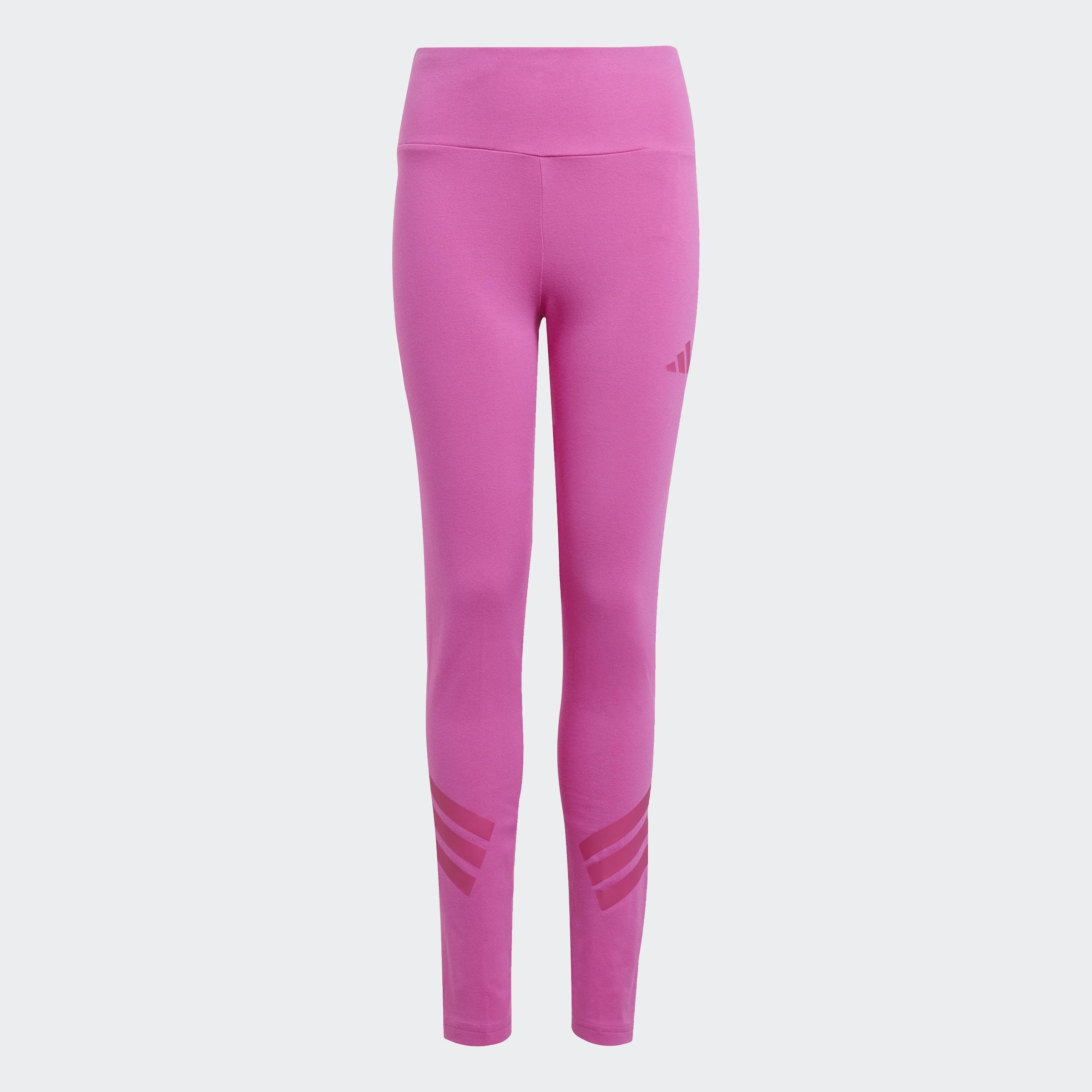 Kids Future Icons 3-Stripes Leggings, Pink