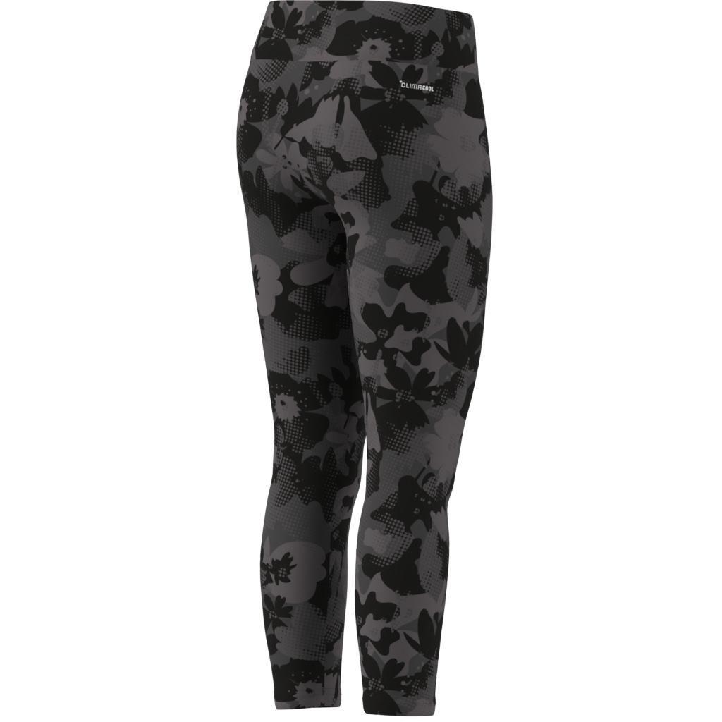 Kids Train Essentials Flower Print Leggings, Grey, A901_ONE, large image number 11