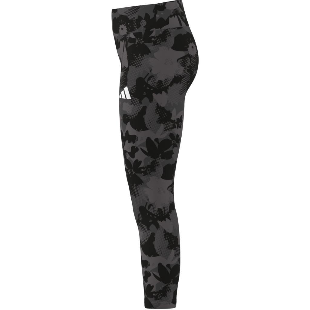 Kids Train Essentials Flower Print Leggings, Grey, A901_ONE, large image number 12