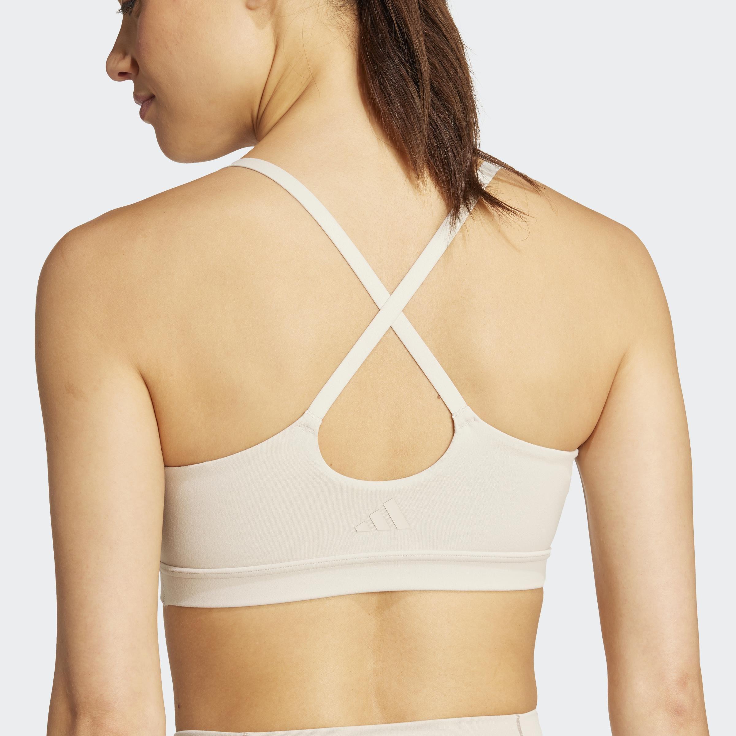 Adidas All Me Light Support Bra, Grey, A901_ONE, large image number 3