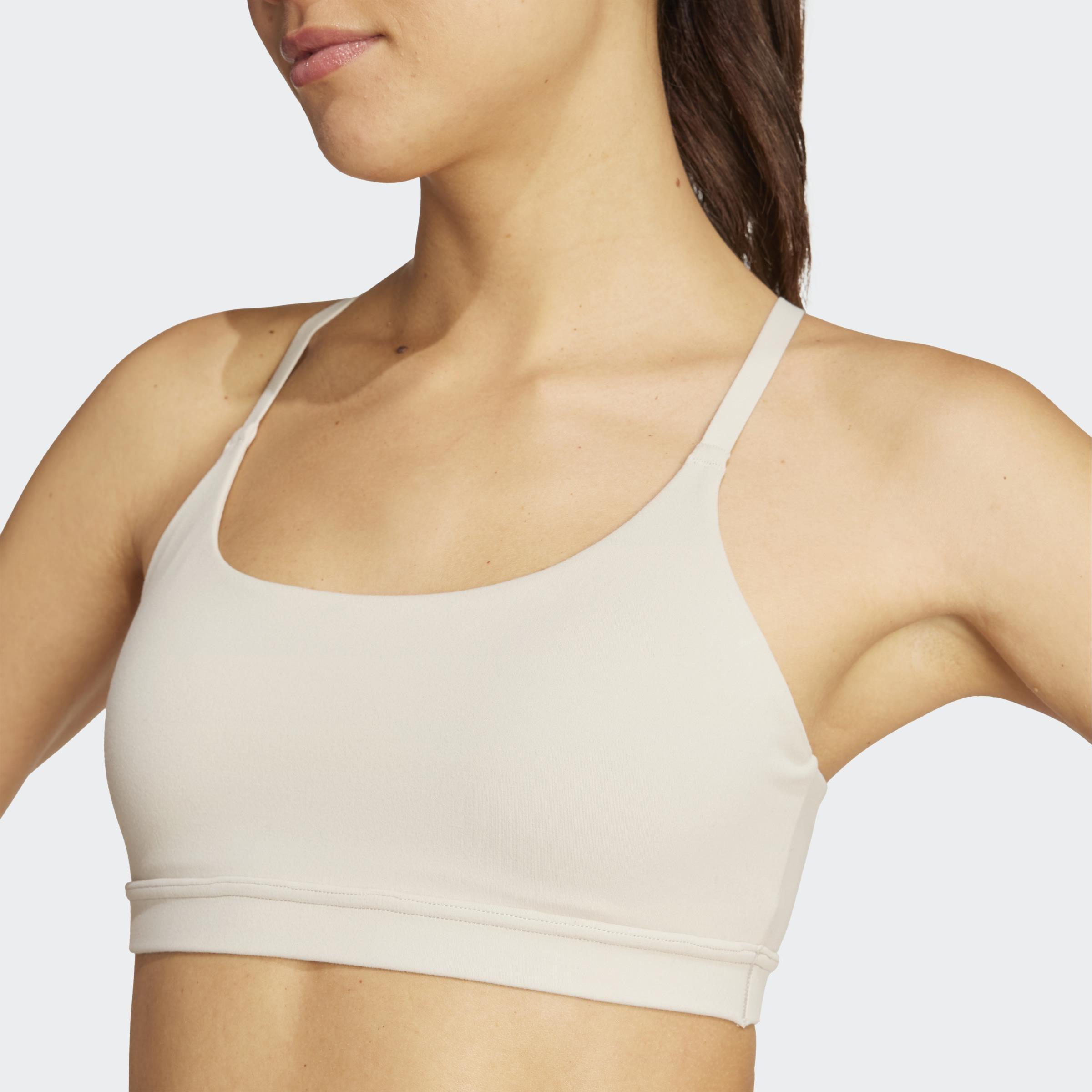 Adidas All Me Light Support Bra, Grey, A901_ONE, large image number 4