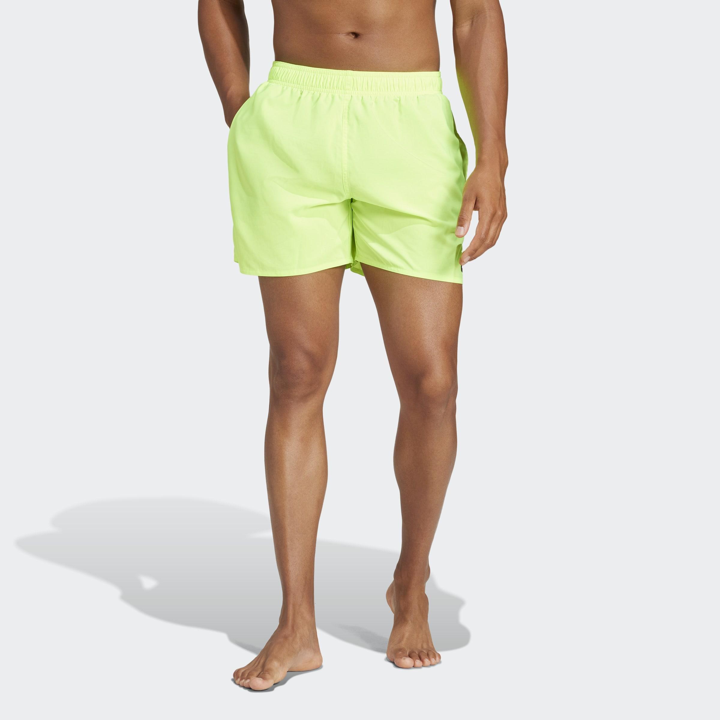 Solid CLX Short-Length Swim Shorts, Green, A901_ONE, large image number 3