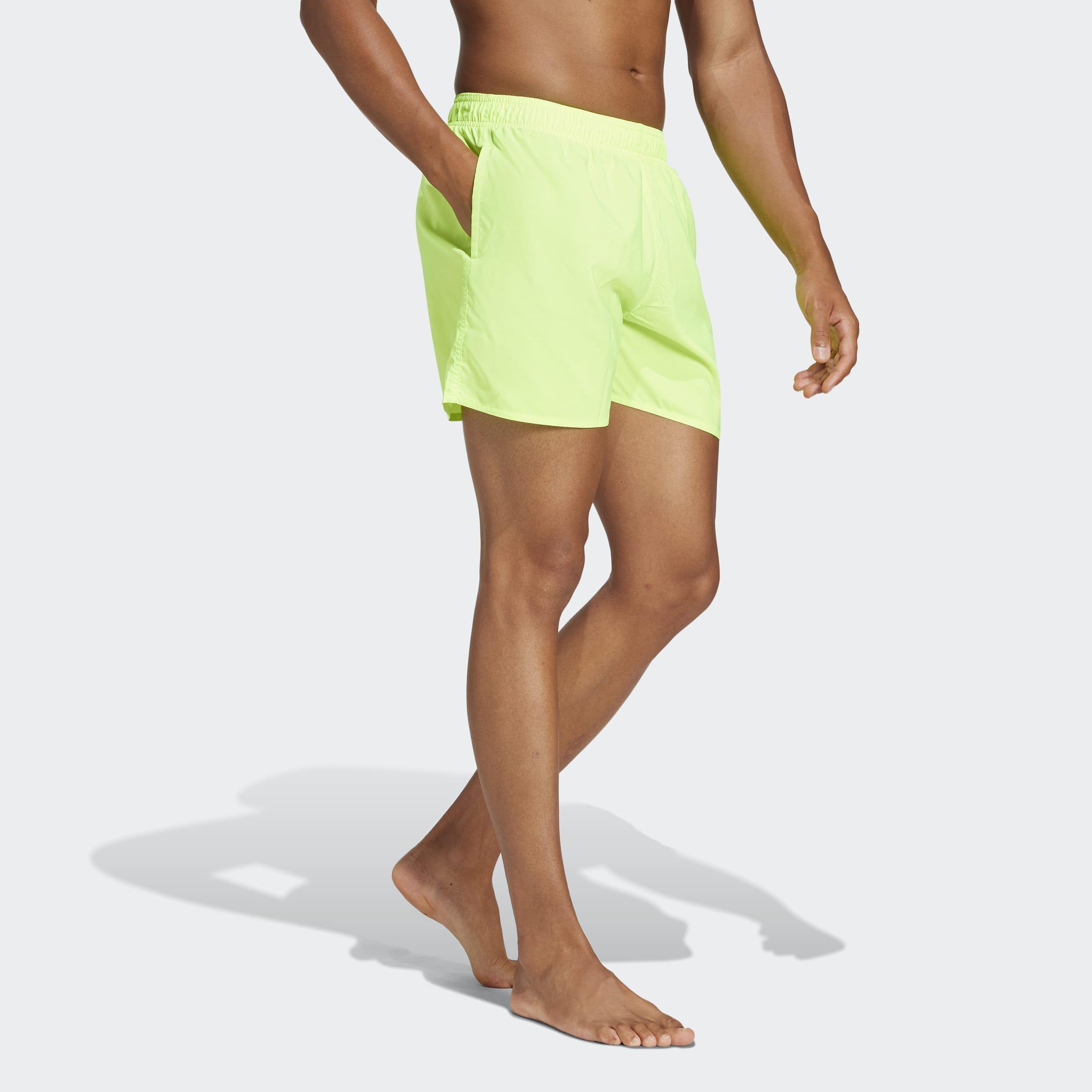 Solid CLX Short-Length Swim Shorts, Green, A901_ONE, large image number 4