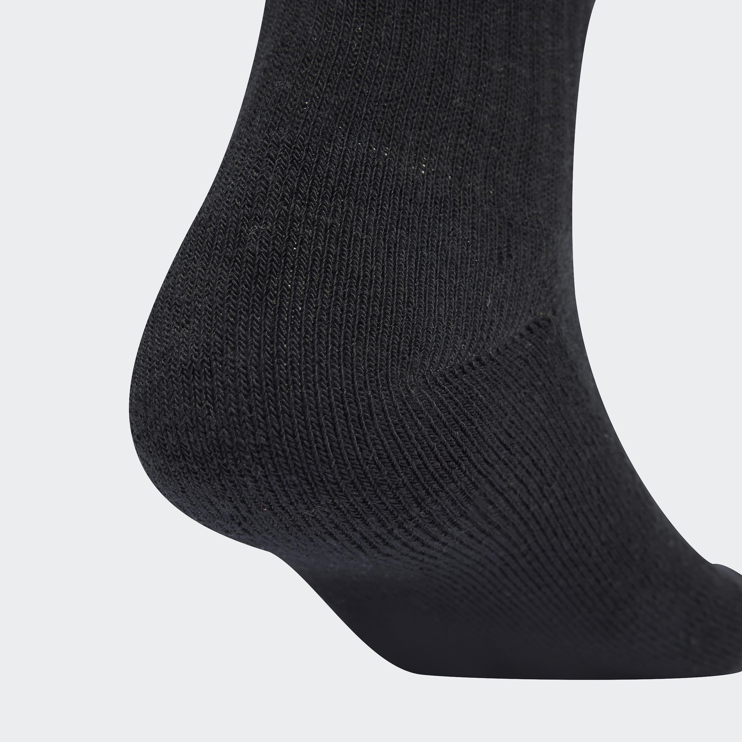 Unisex Linear Crew Socks Cushioned Socks 6 Pair Pack, Multicolour, A901_ONE, large image number 1
