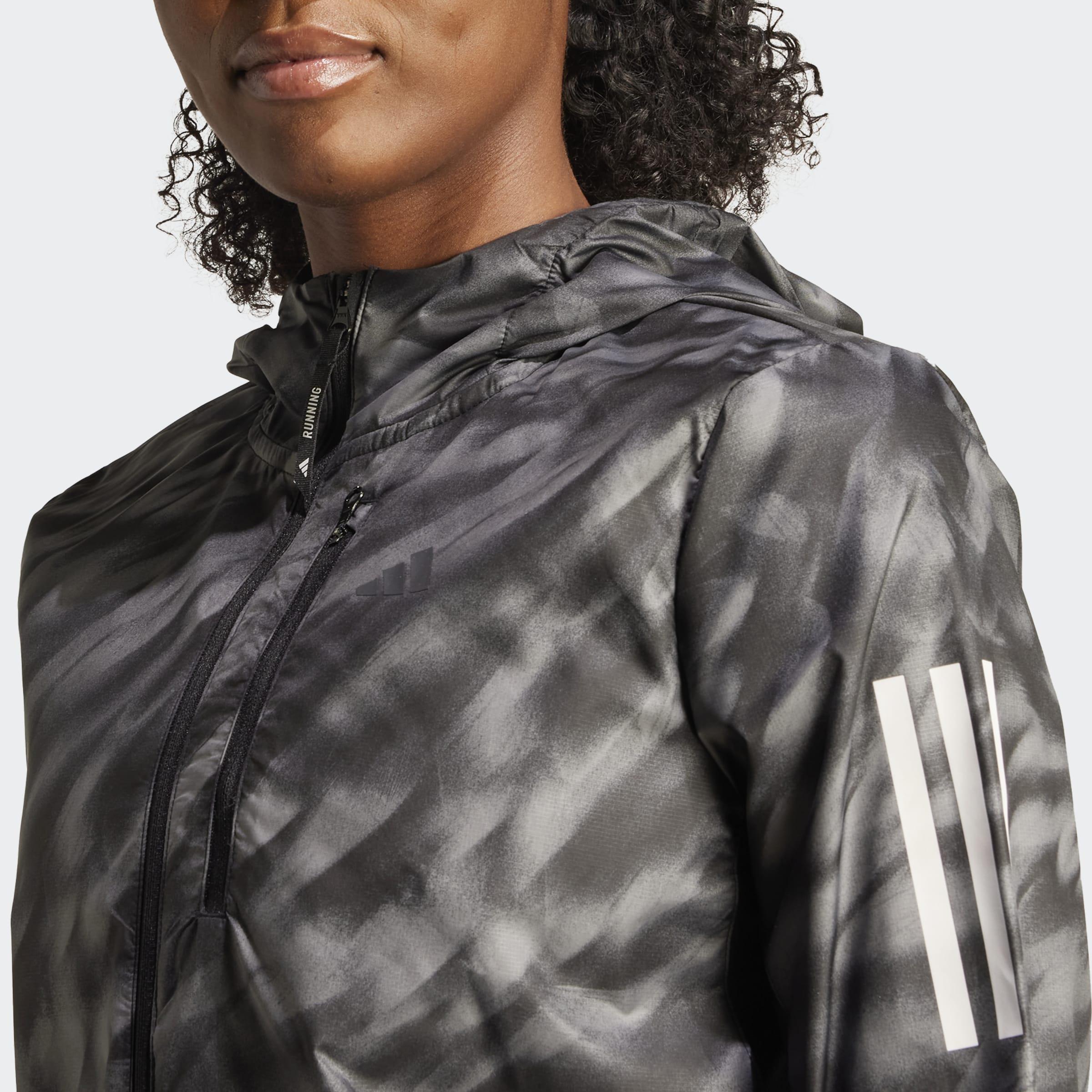 Own The Run Allover Print Jacket, Grey, A901_ONE, large image number 3