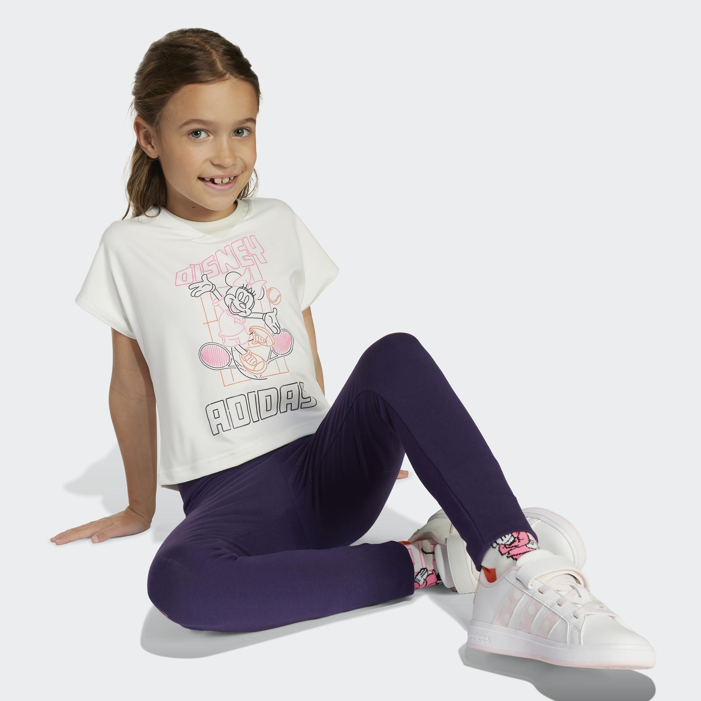 Kids Adidas Disney Minnie Mouse Sport Set, White, A901_ONE, large image number 3