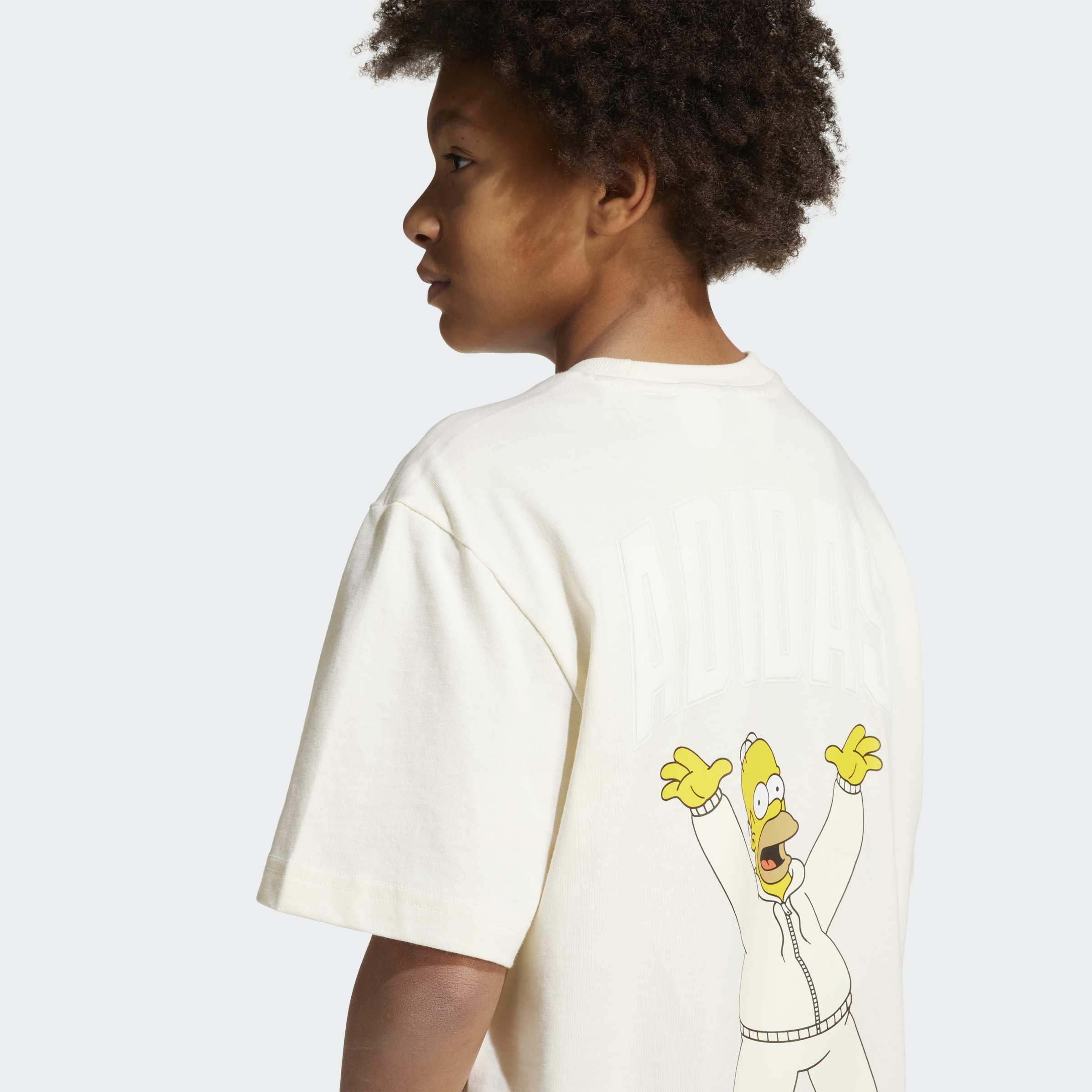 Kids Unisex The Simpsons Graphics T-Shirt, Beige, A901_ONE, large image number 4