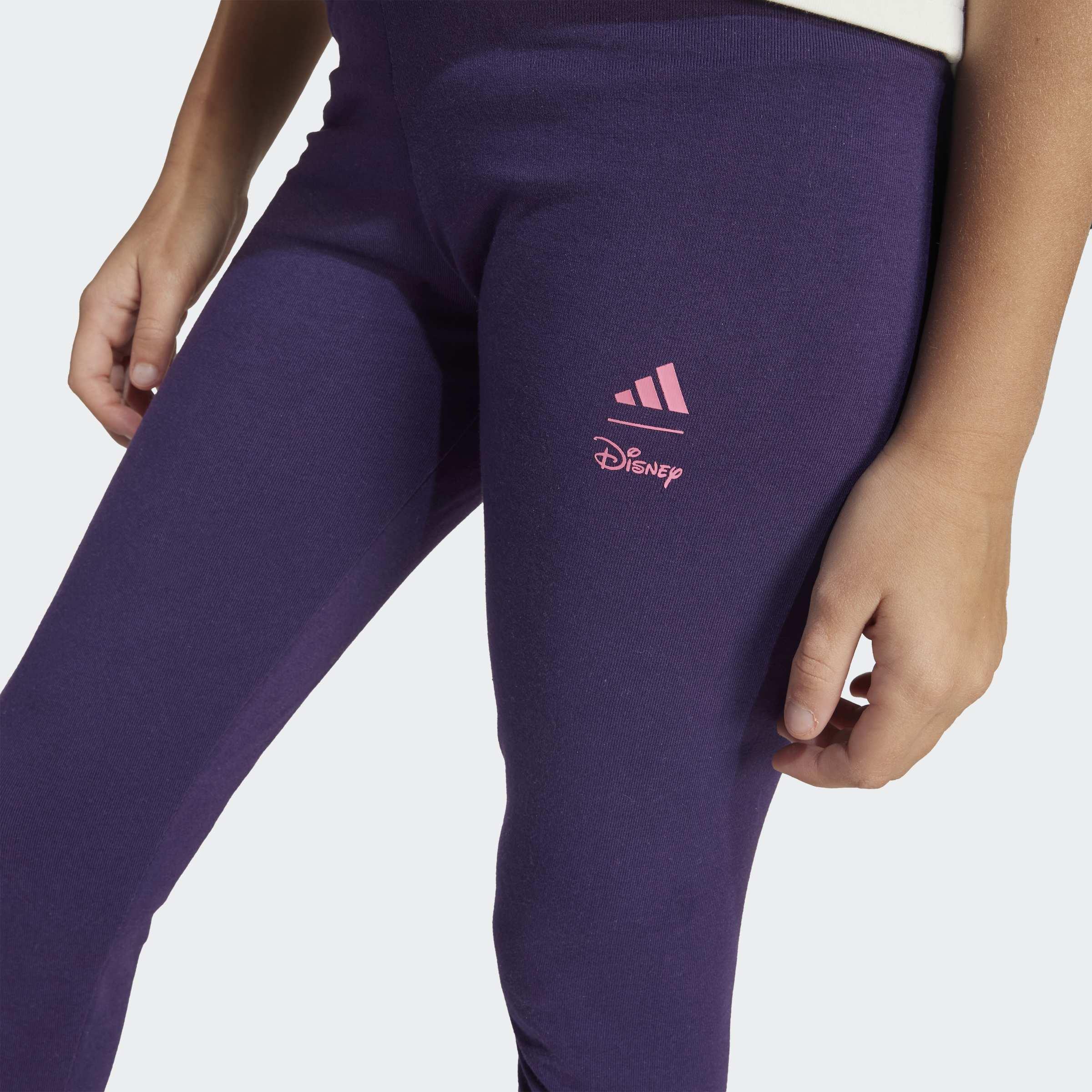 Kids adidas Disney Minnie Mouse Leggings, Purple, A901_ONE, large image number 3