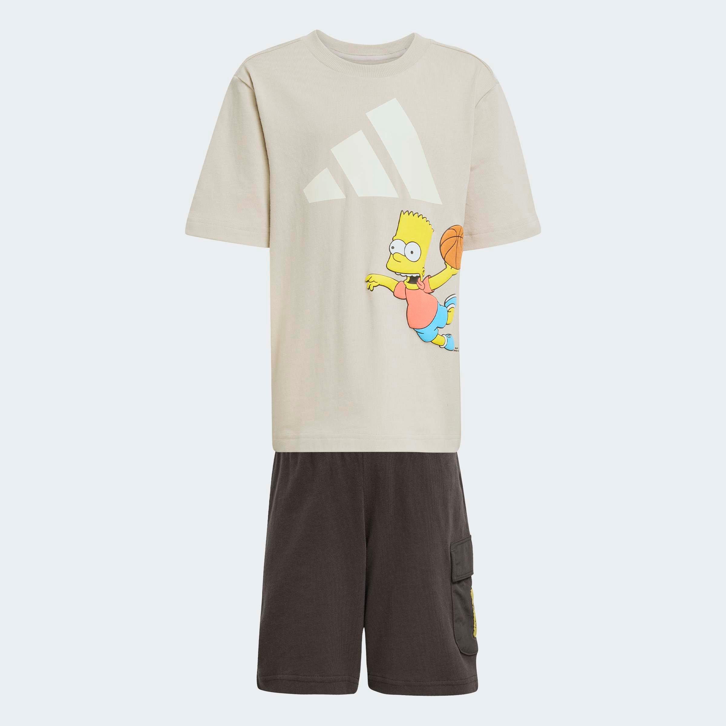 Kids Unisex The Simpsons Tee Set, Beige, A901_ONE, large image number 0
