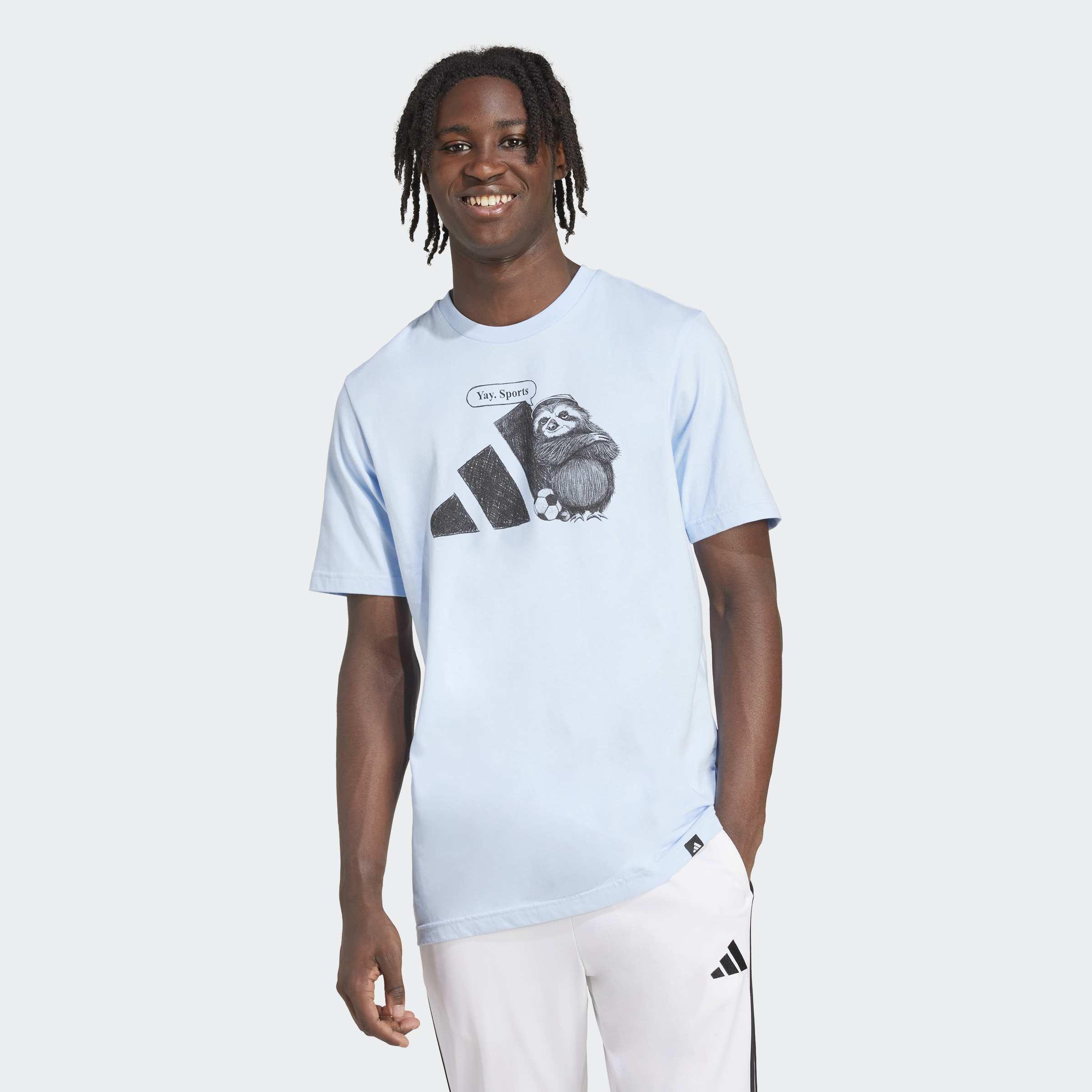 Yay Sports Graphic T-Shirt, Blue, A901_ONE, large image number 3