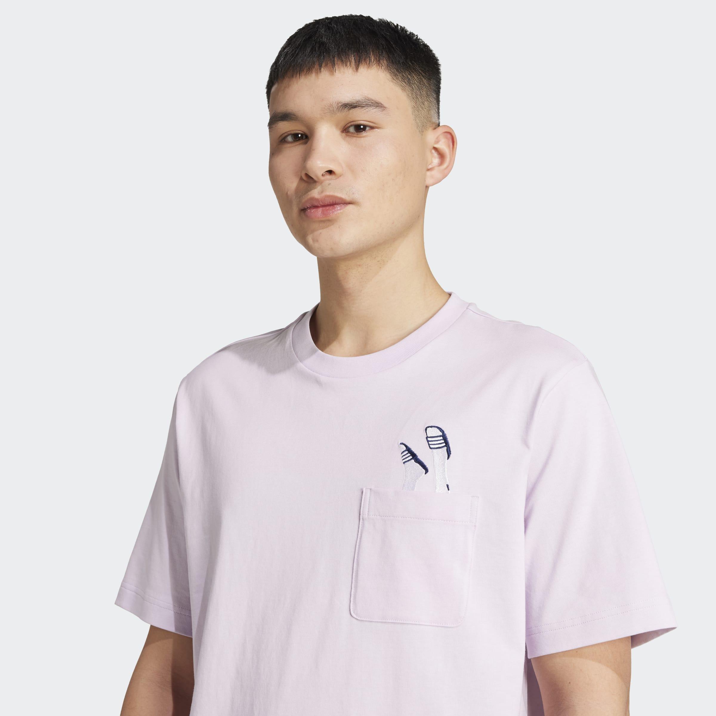 Lounge Slides Graphic Pocket T-Shirt, Purple, A901_ONE, large image number 2