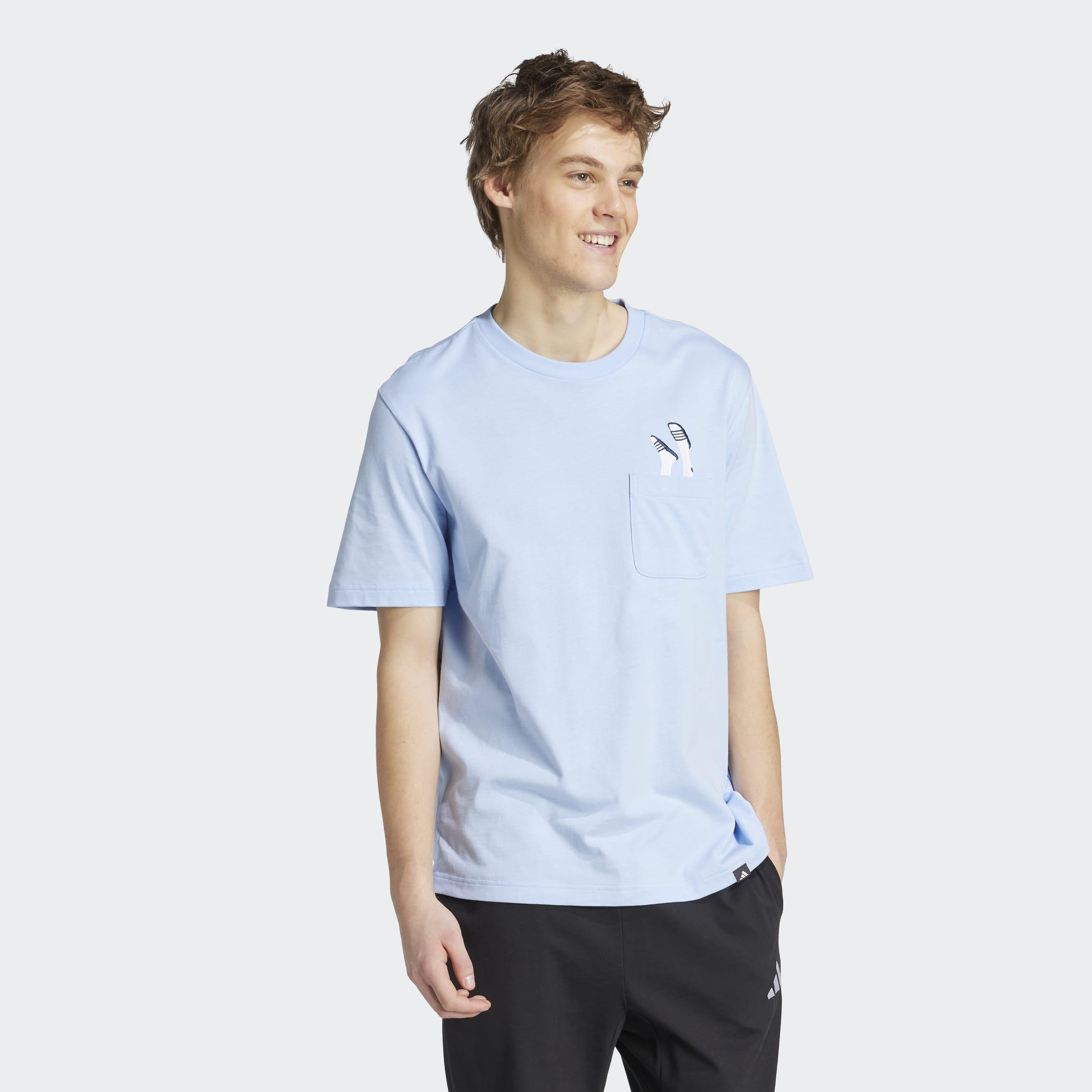 Lounge Slides Graphic Pocket T-Shirt, Blue, A901_ONE, large image number 6