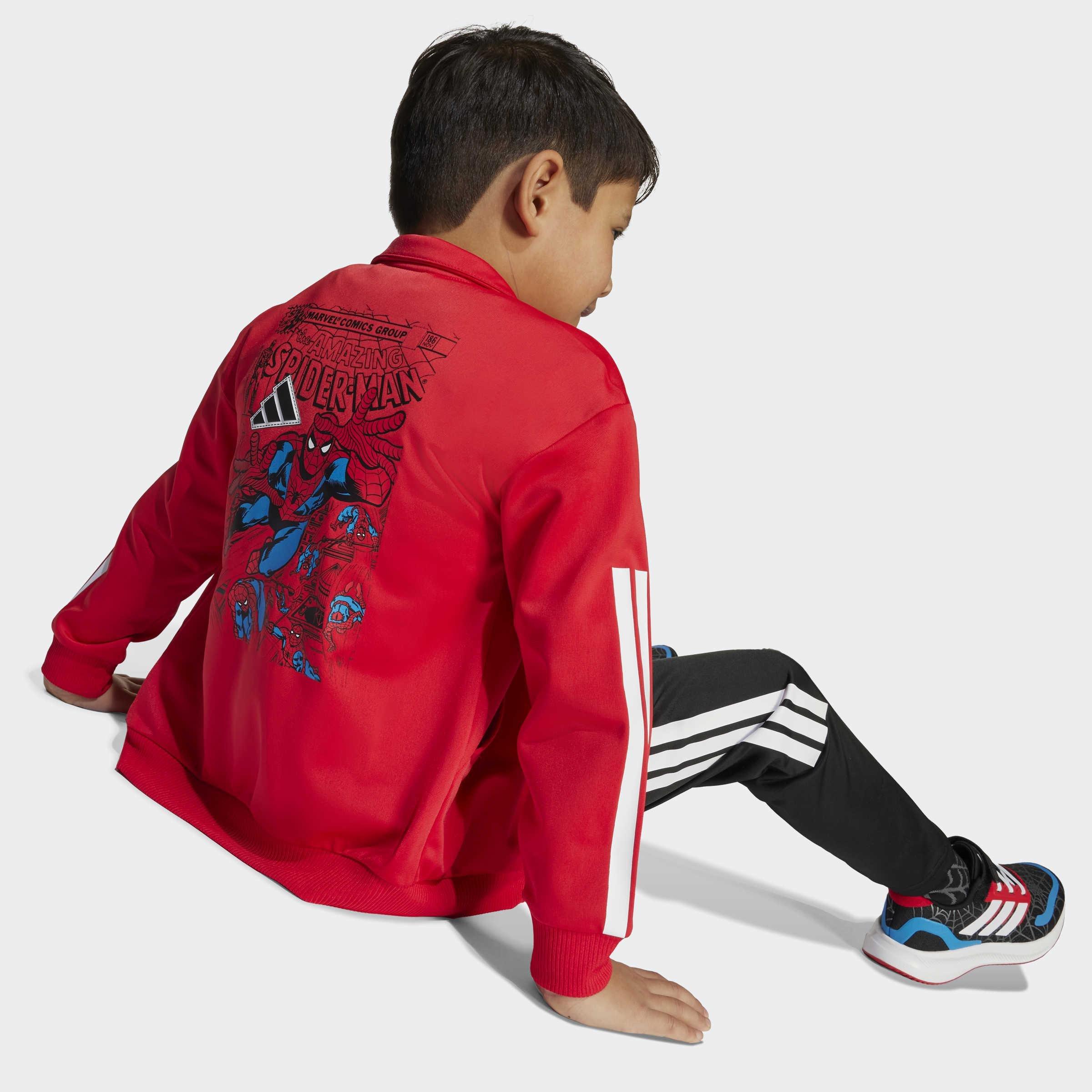 Kids Unisex Marvel Spider-Man Tracksuit, Red, A901_ONE, large image number 4