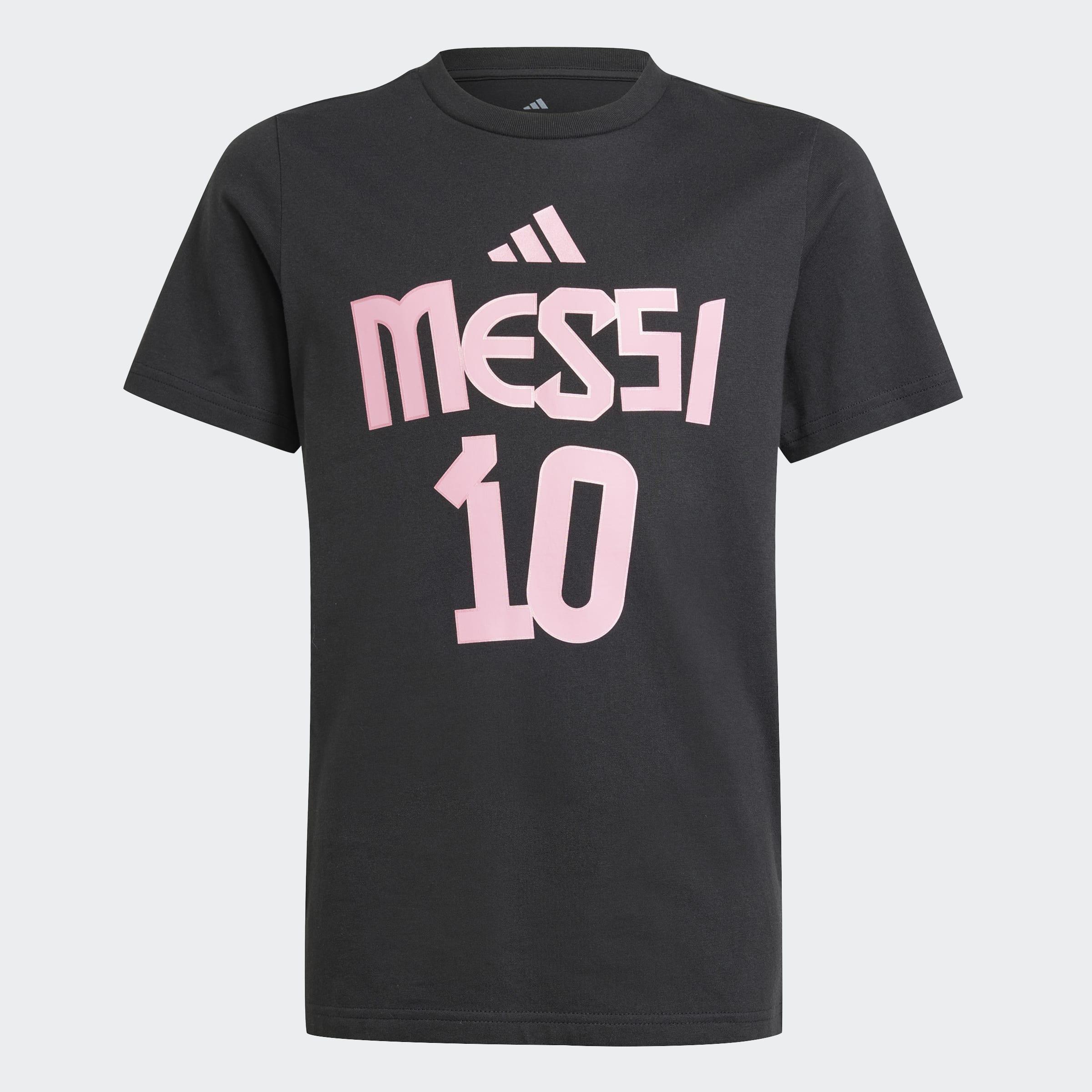Kids Messi Name and Number Graphic Tee, Black