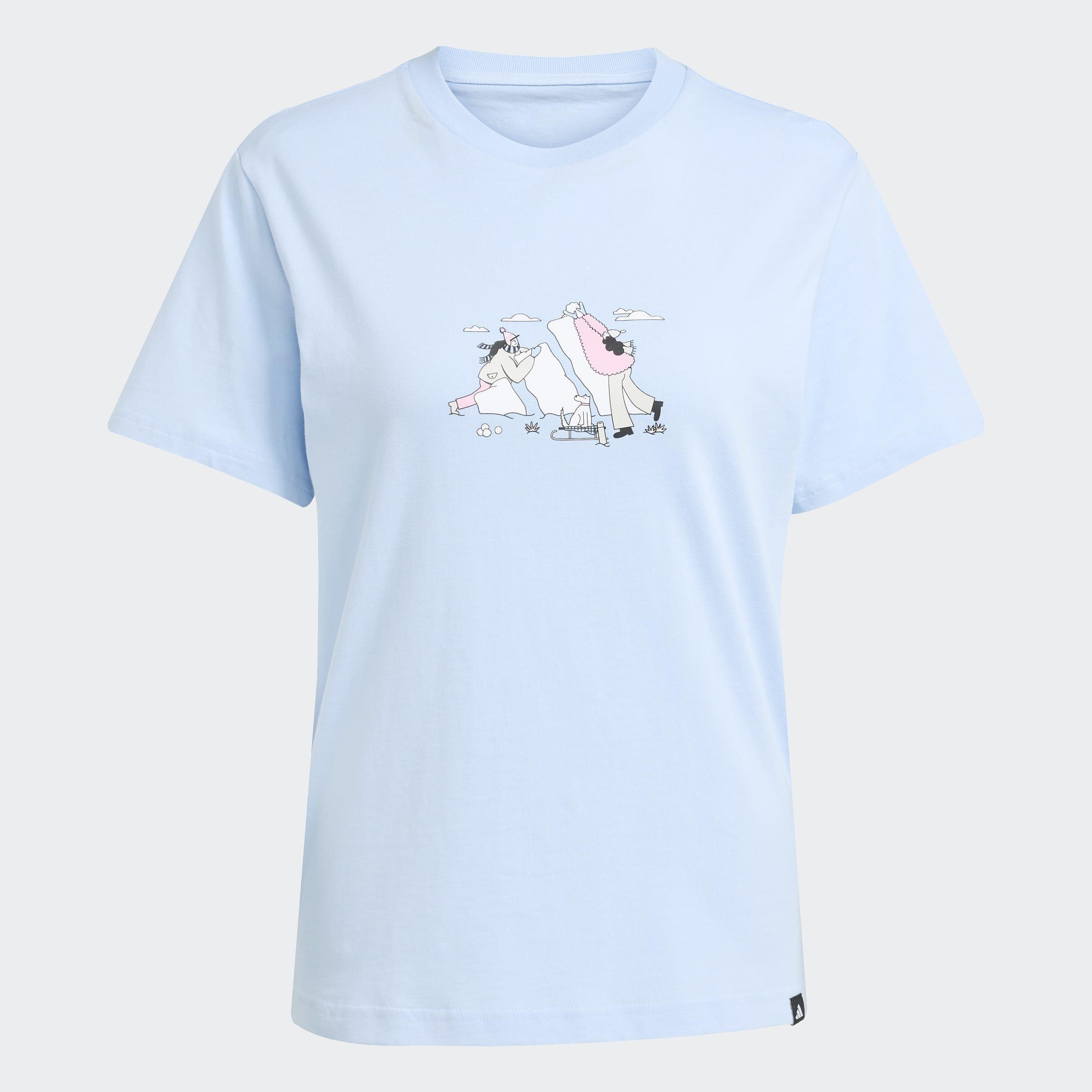 Doodle Graphic T-Shirt, Blue