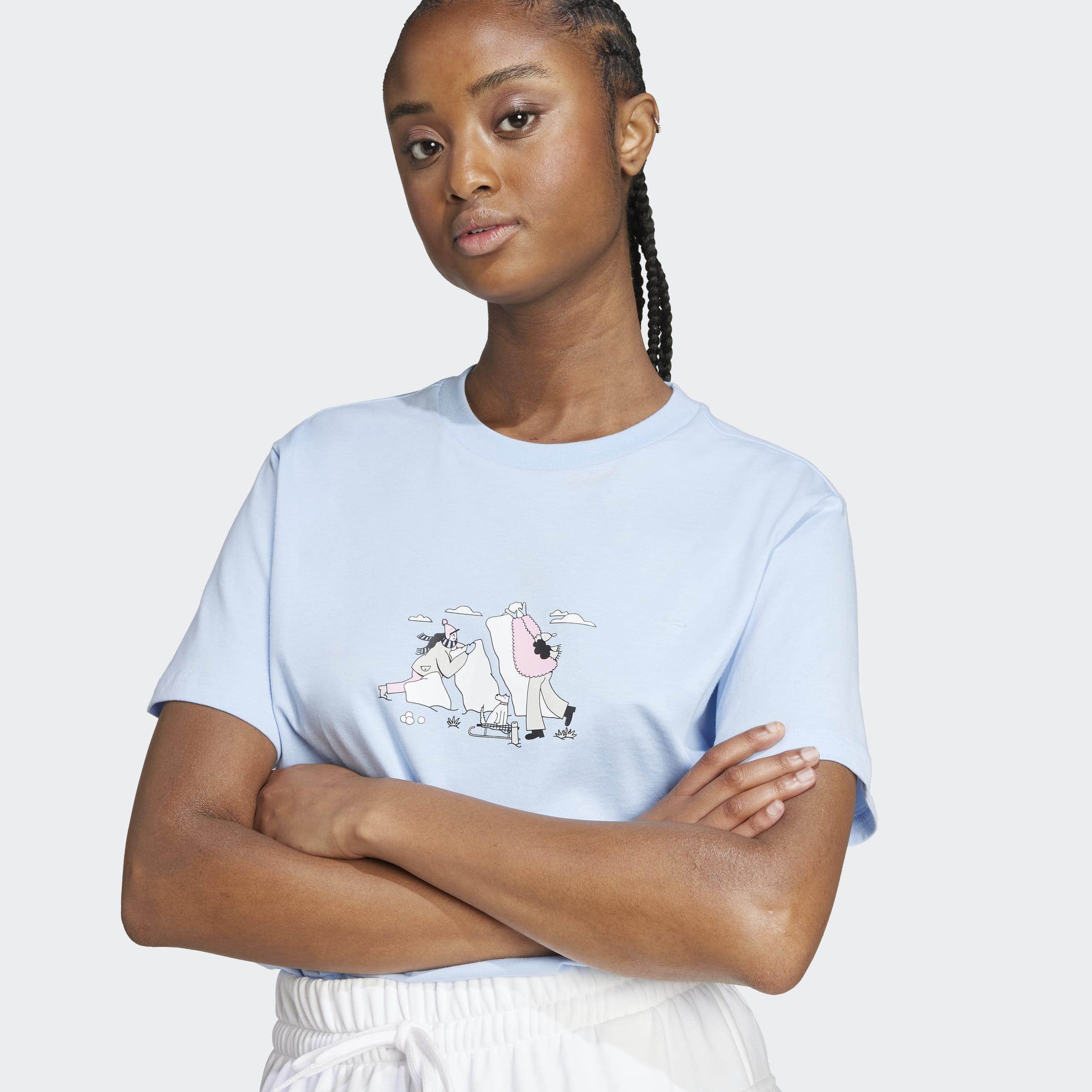 Doodle Graphic T-Shirt, Blue, A901_ONE, large image number 3