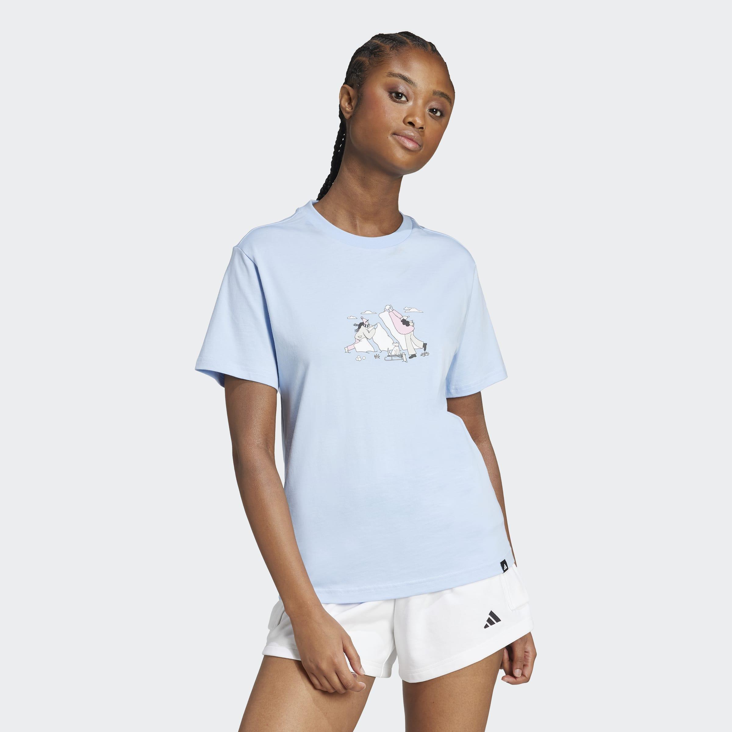 Doodle Graphic T-Shirt, Blue, A901_ONE, large image number 5