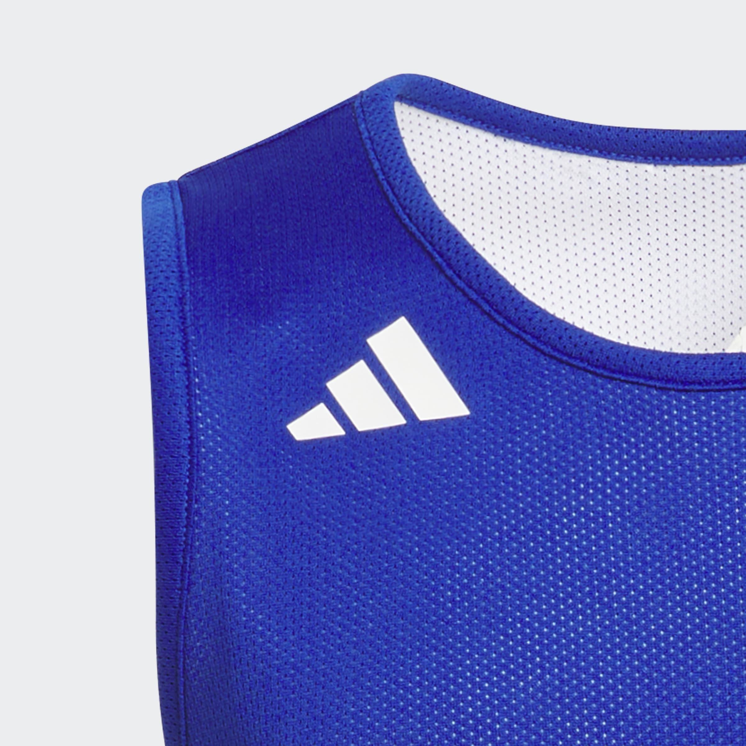 Kids Unisex 3G Speed Reversible Basketball Aeroready Jerseys, Blue, A901_ONE, large image number 3