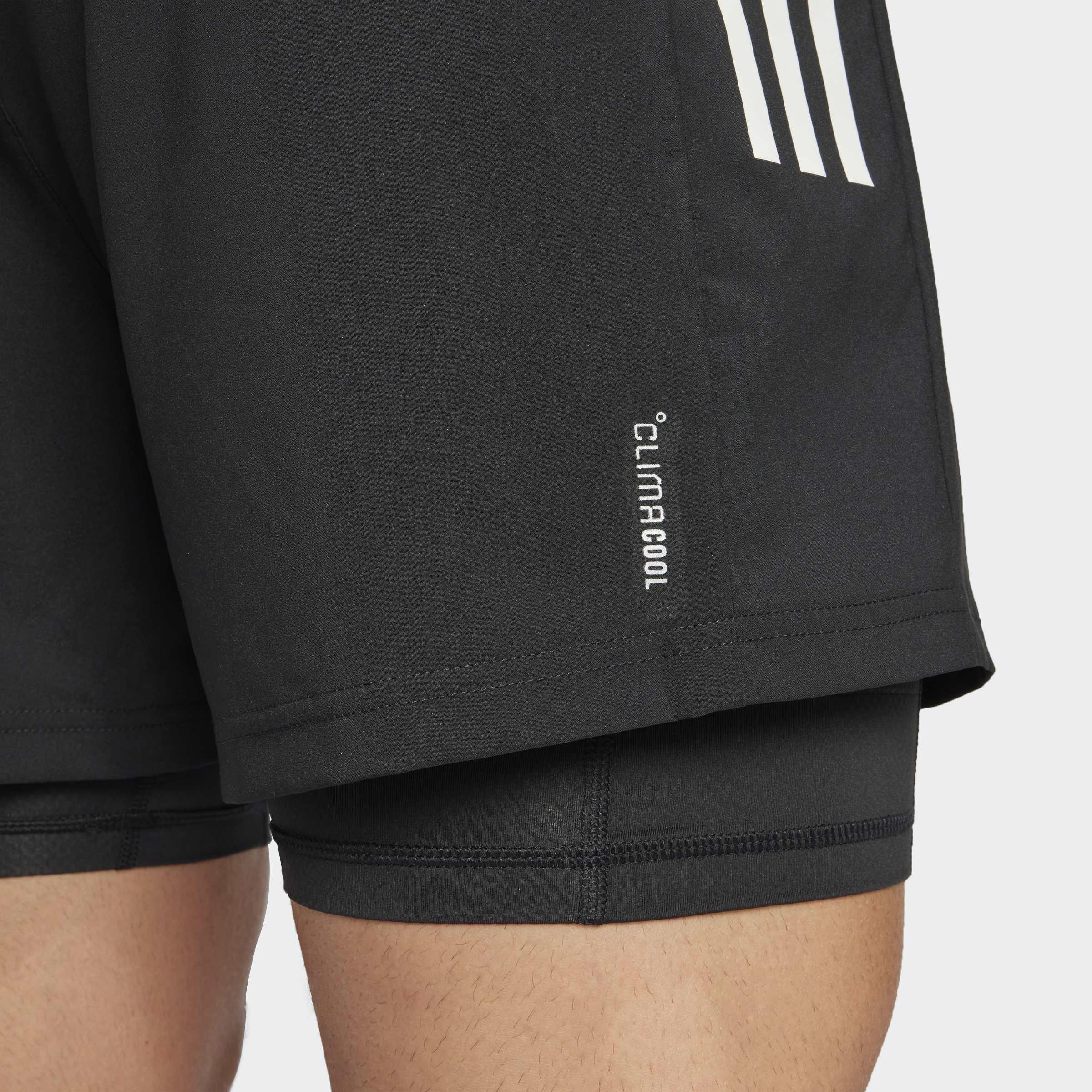 Own The Run Climacool 2-In-1 Shorts, Black, A901_ONE, large image number 2