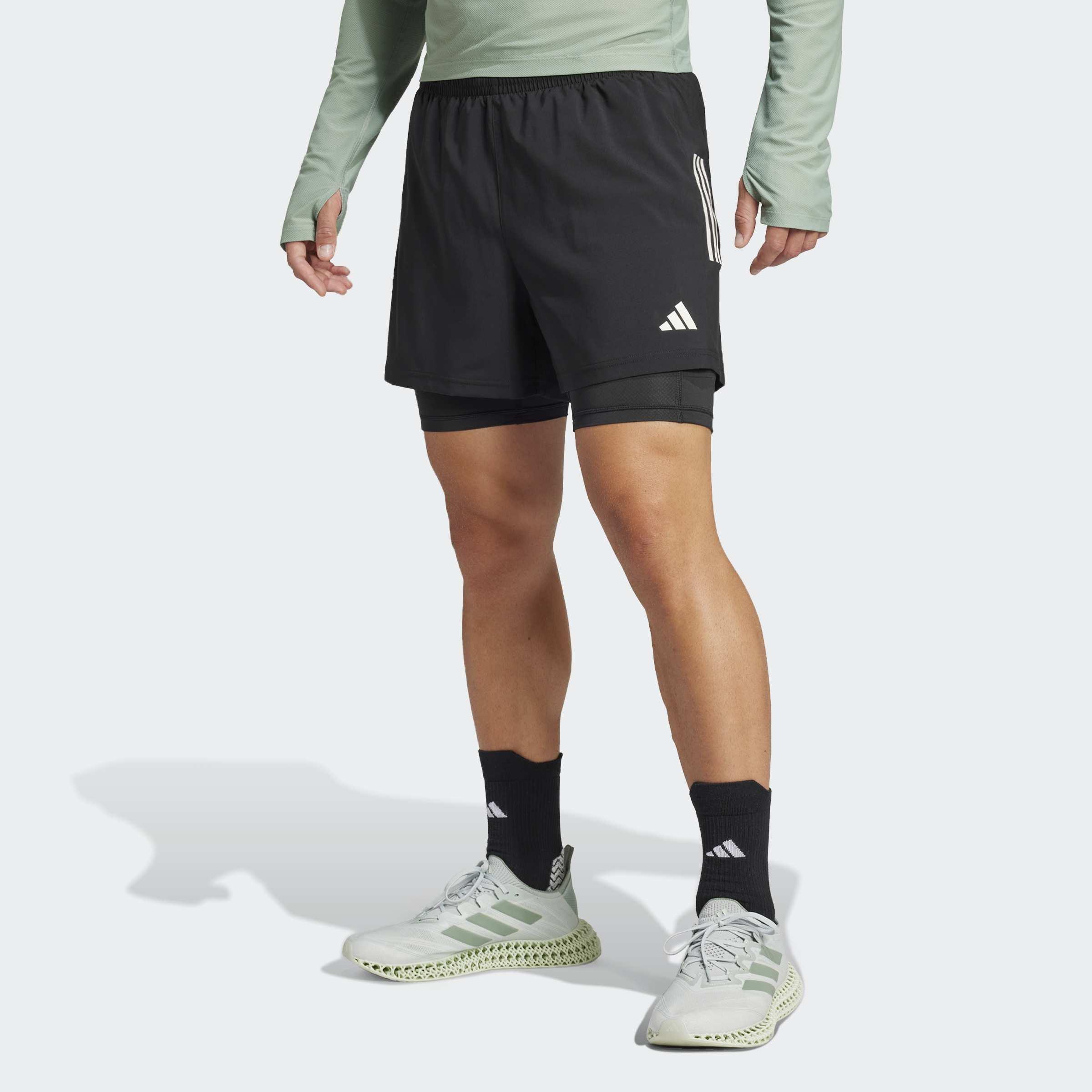Own The Run Climacool 2-In-1 Shorts, Black, A901_ONE, large image number 4