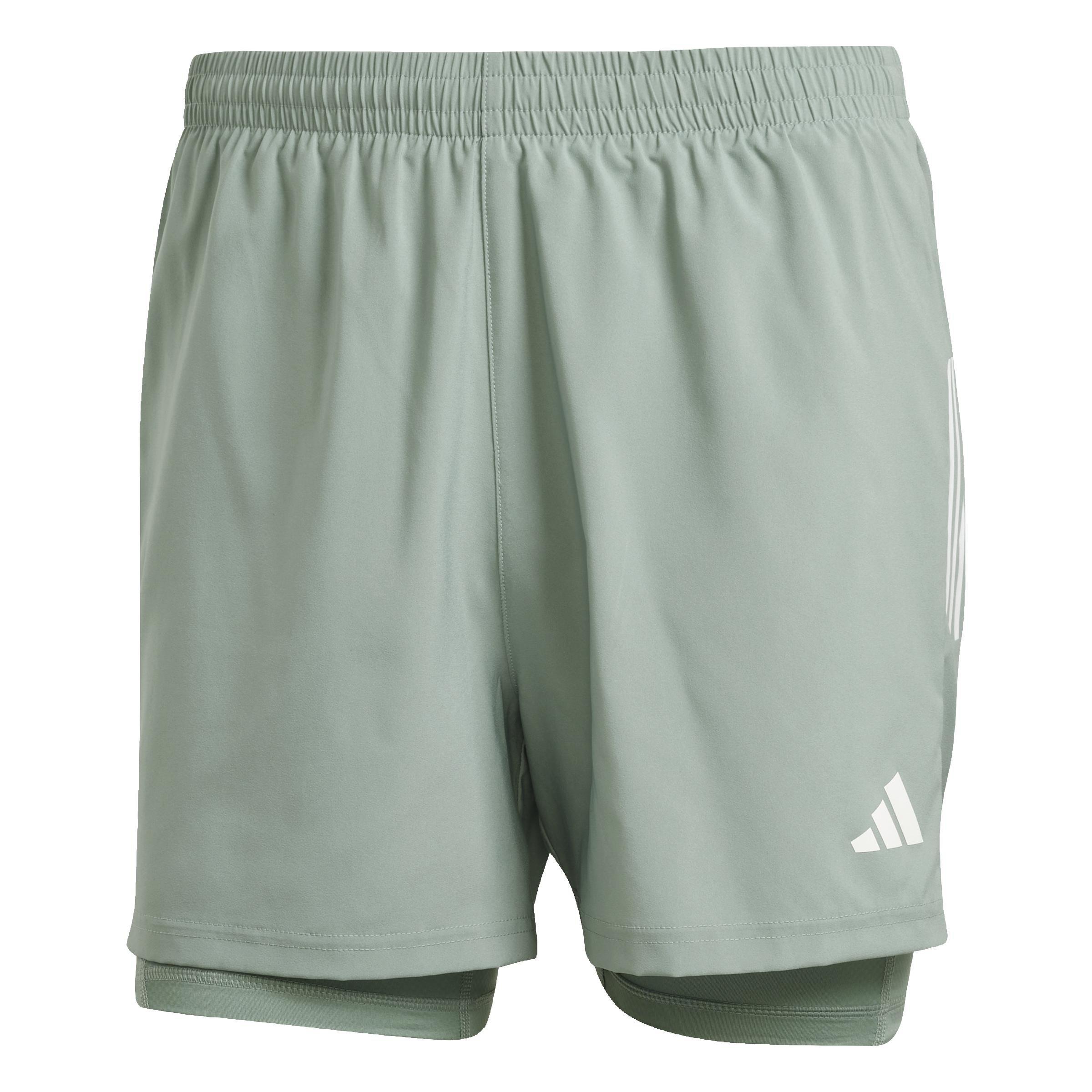 Own The Run Climacool 2-In-1 Shorts, Green, A901_ONE, large image number 0
