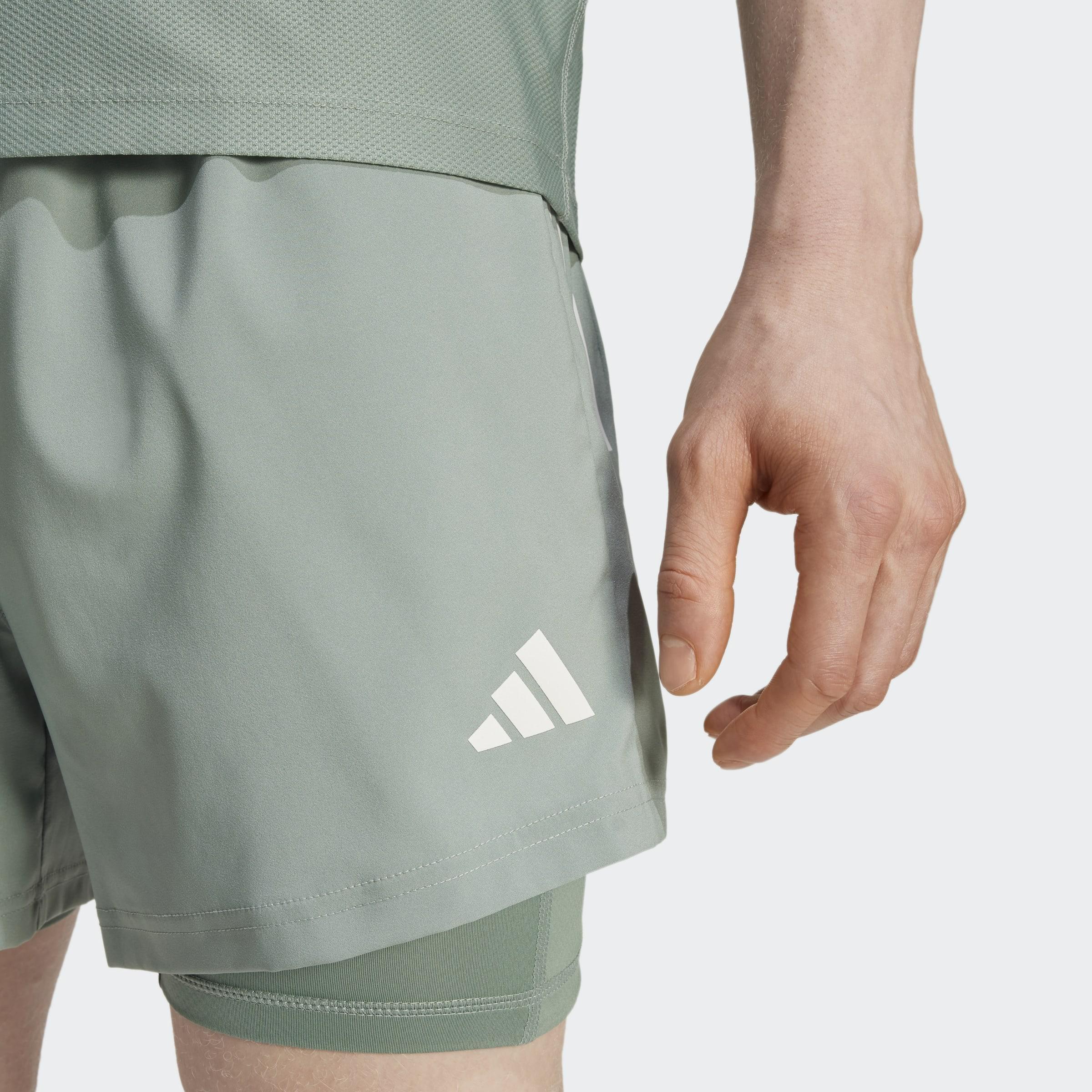 Own The Run Climacool 2-In-1 Shorts, Green, A901_ONE, large image number 6