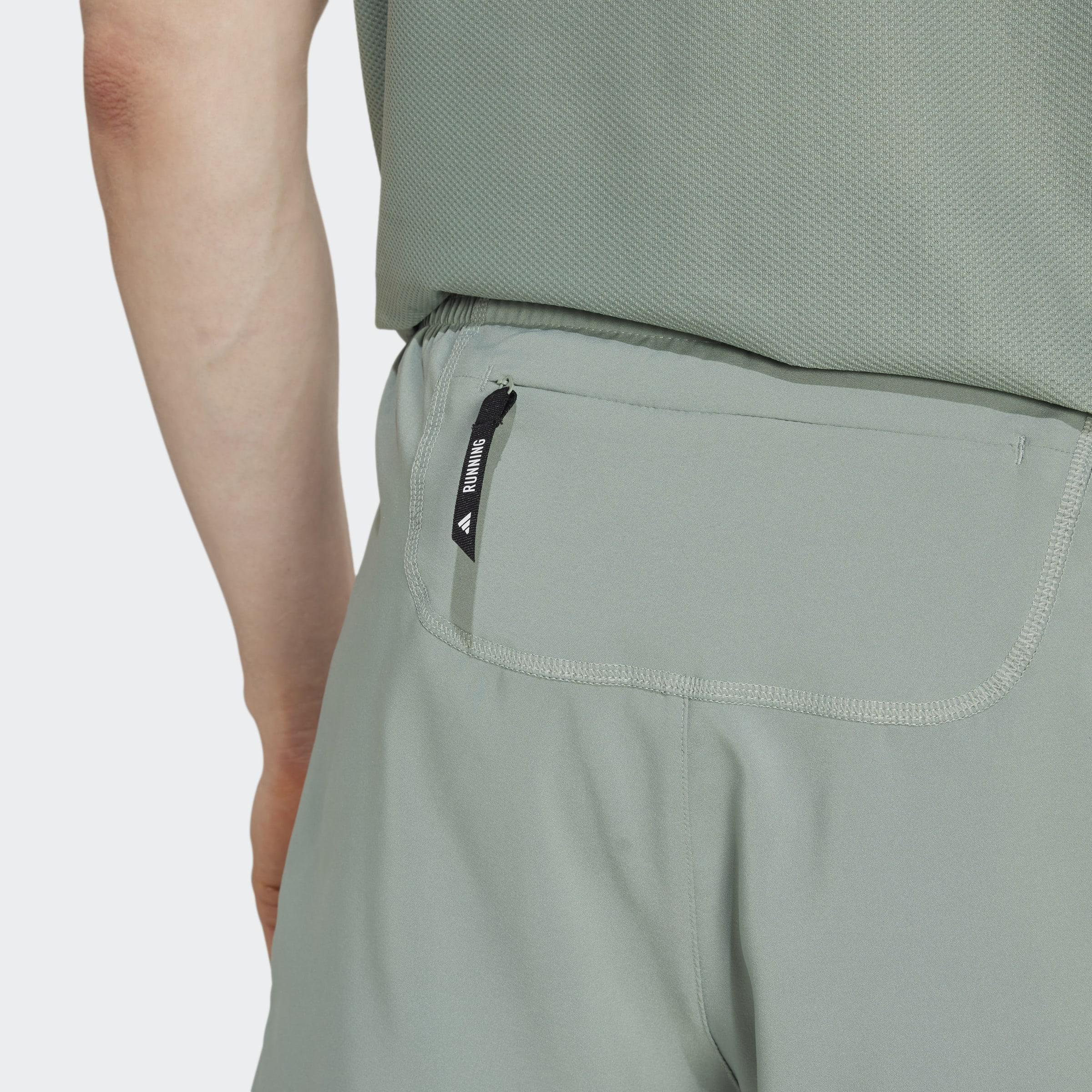 Own The Run Climacool 2-In-1 Shorts, Green, A901_ONE, large image number 7
