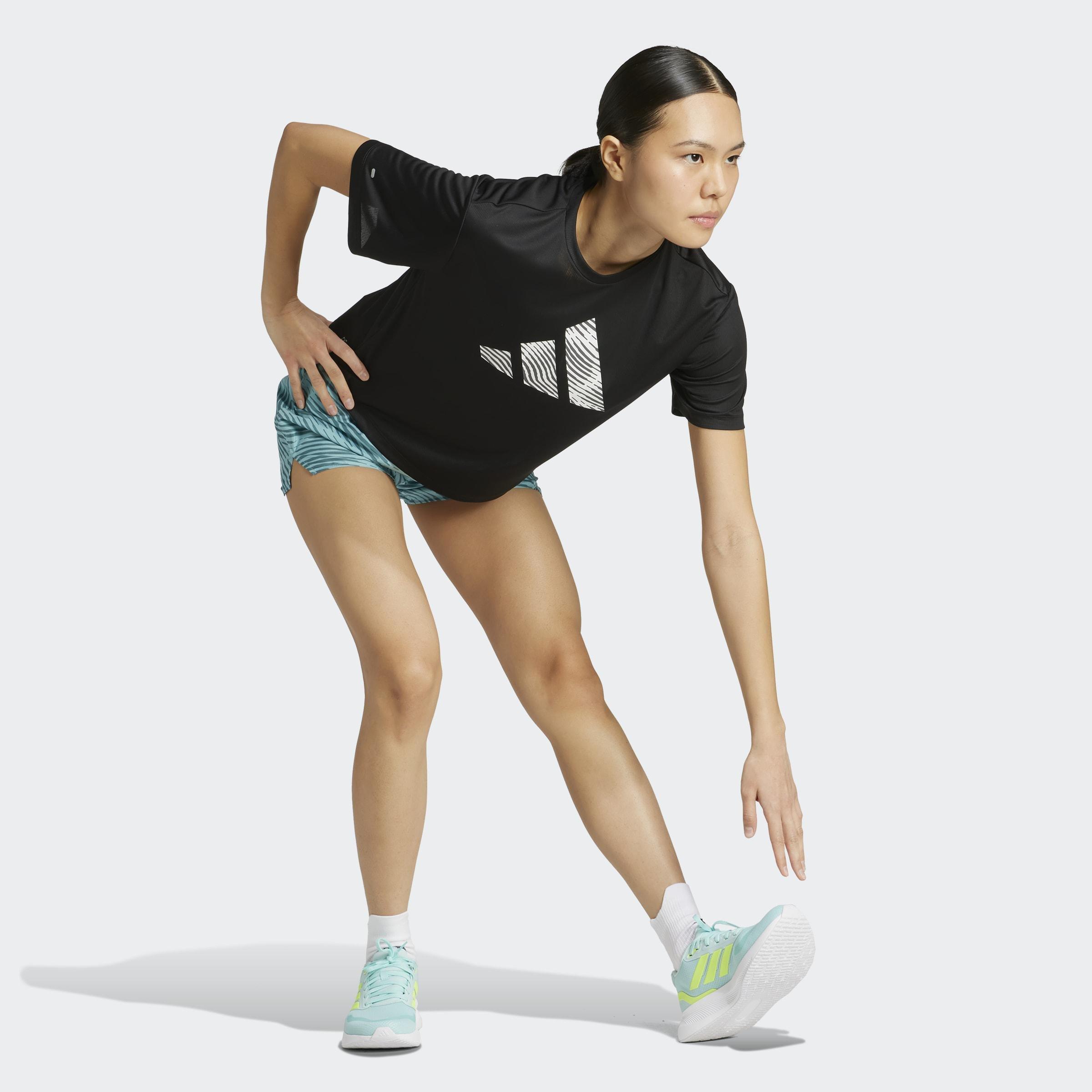 Adi365 Running Essentials Brand Love T-Shirt, Black, A901_ONE, large image number 5