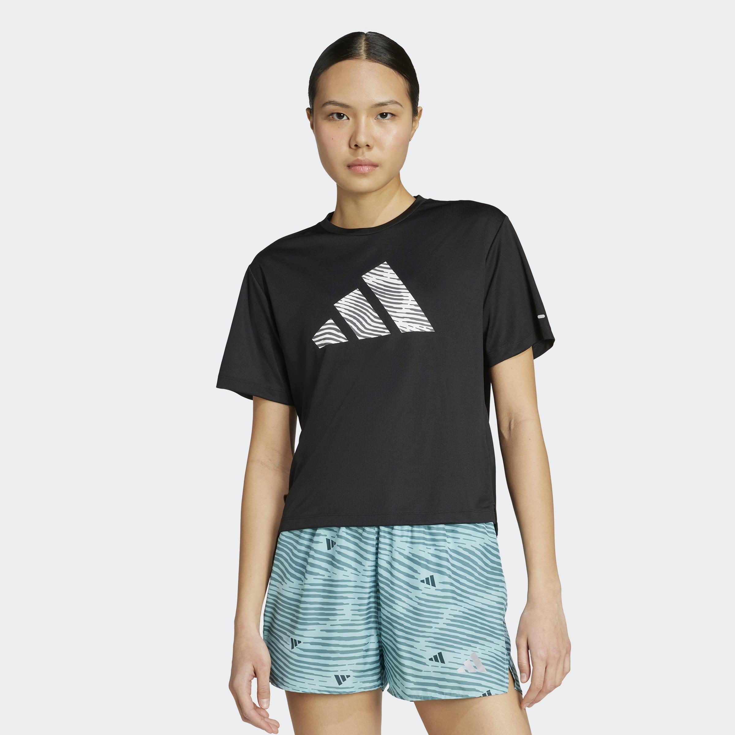 Adi365 Running Essentials Brand Love T-Shirt, Black, A901_ONE, large image number 6