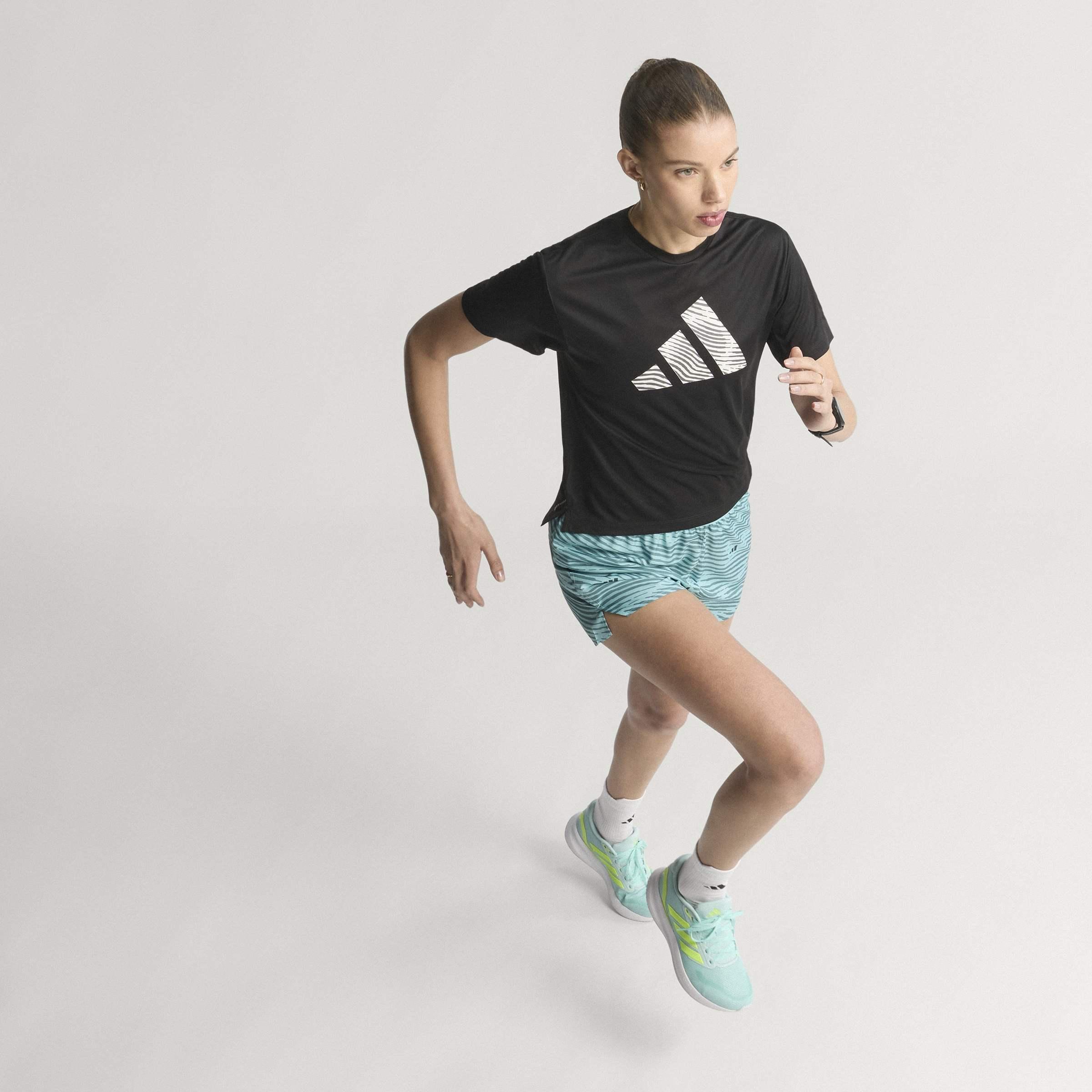 Adi365 Running Essentials Brand Love T-Shirt, Black, A901_ONE, large image number 8