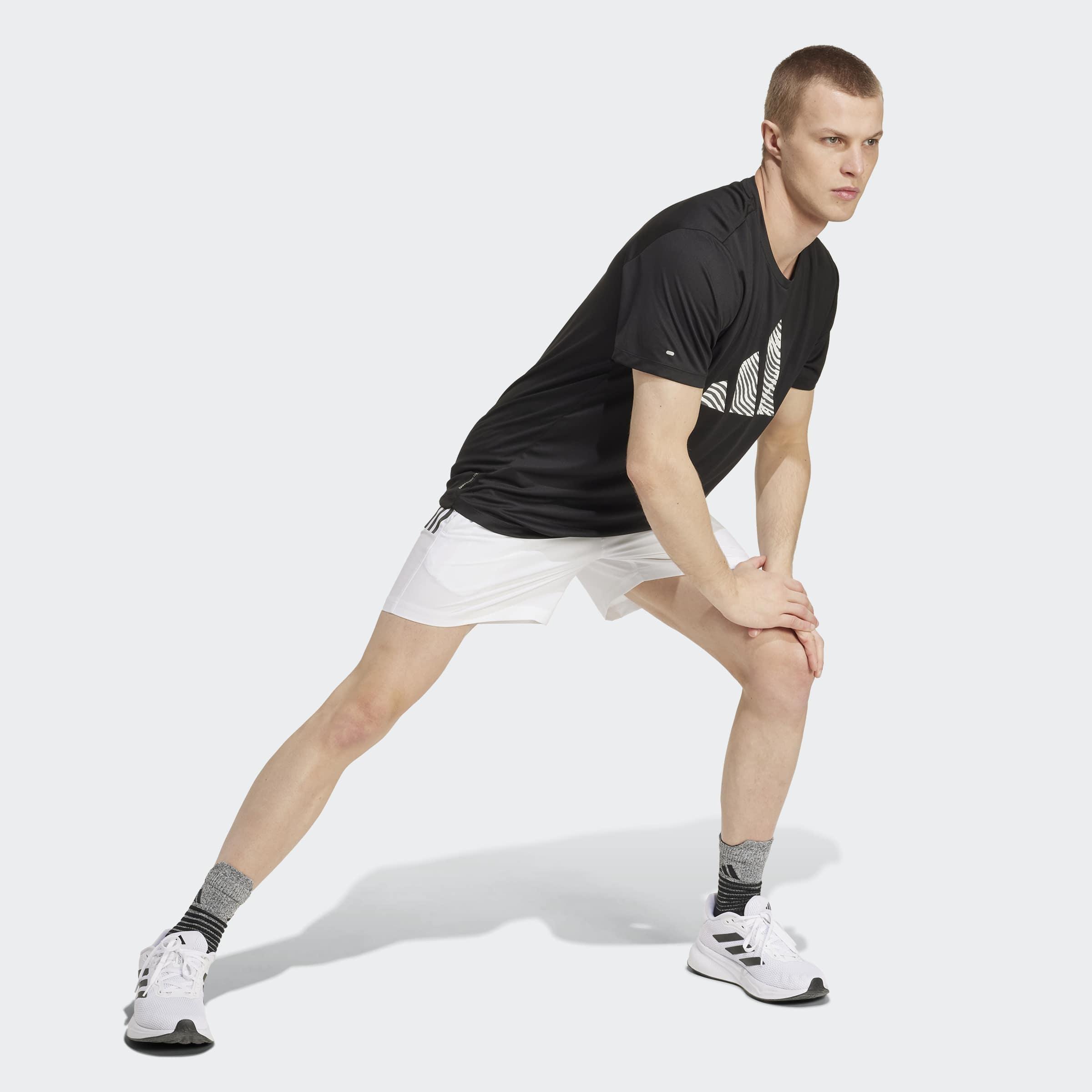 Adi365 Running Essentials Brand Love T-Shirt, Black, A901_ONE, large image number 4