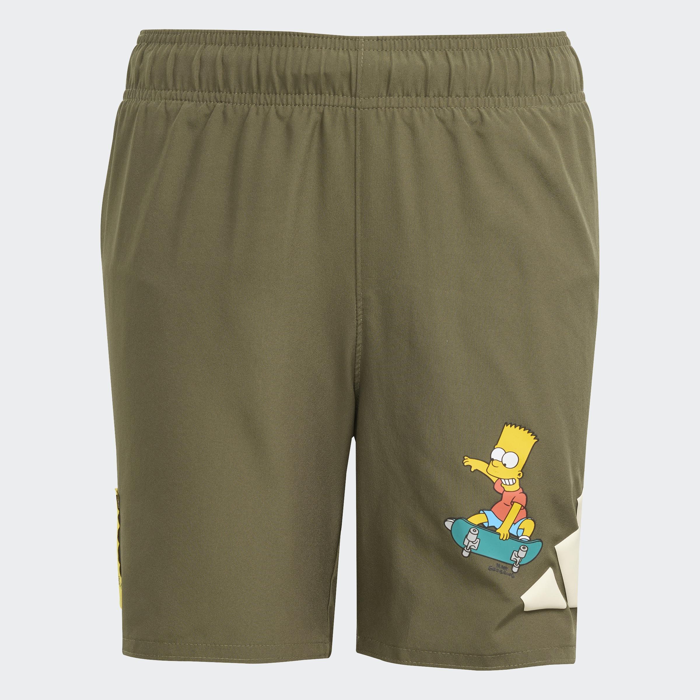 Kids Adidas The Simpsons Swim Shorts, Green