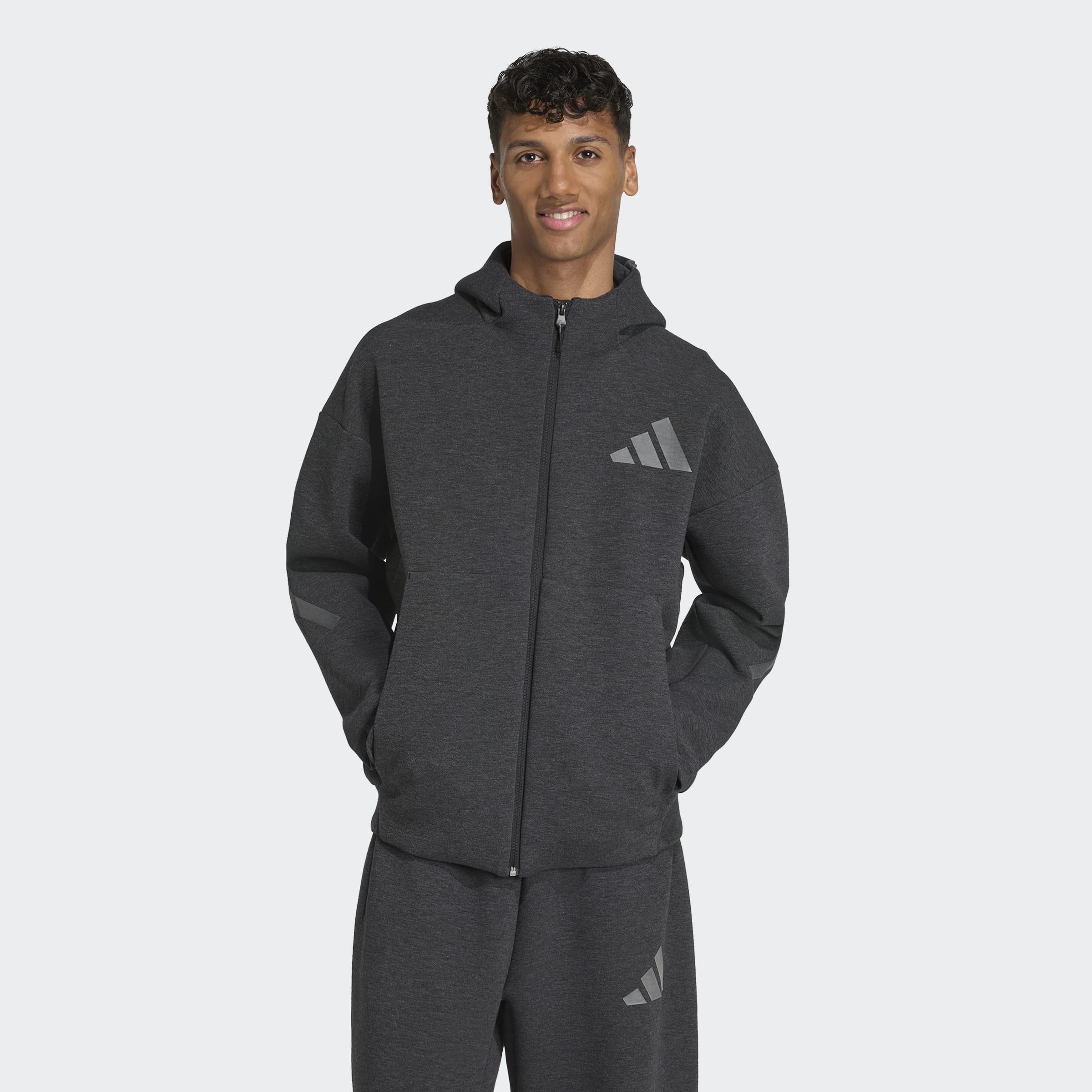 Adidas Z.N.E. Premium Full-Zip Hoodie, Black, A901_ONE, large image number 4
