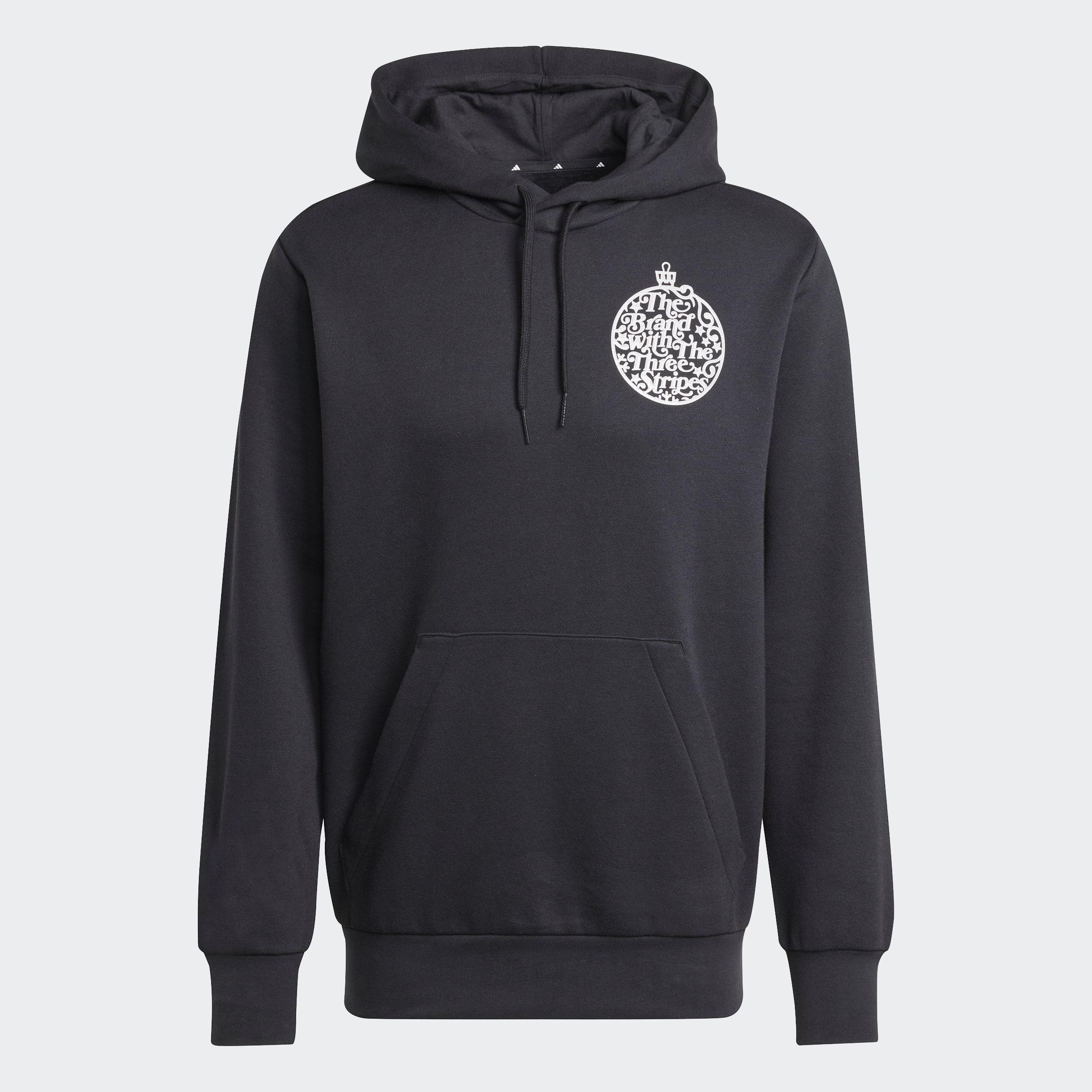 Holiday Metallic Graphic Hoodie, Black