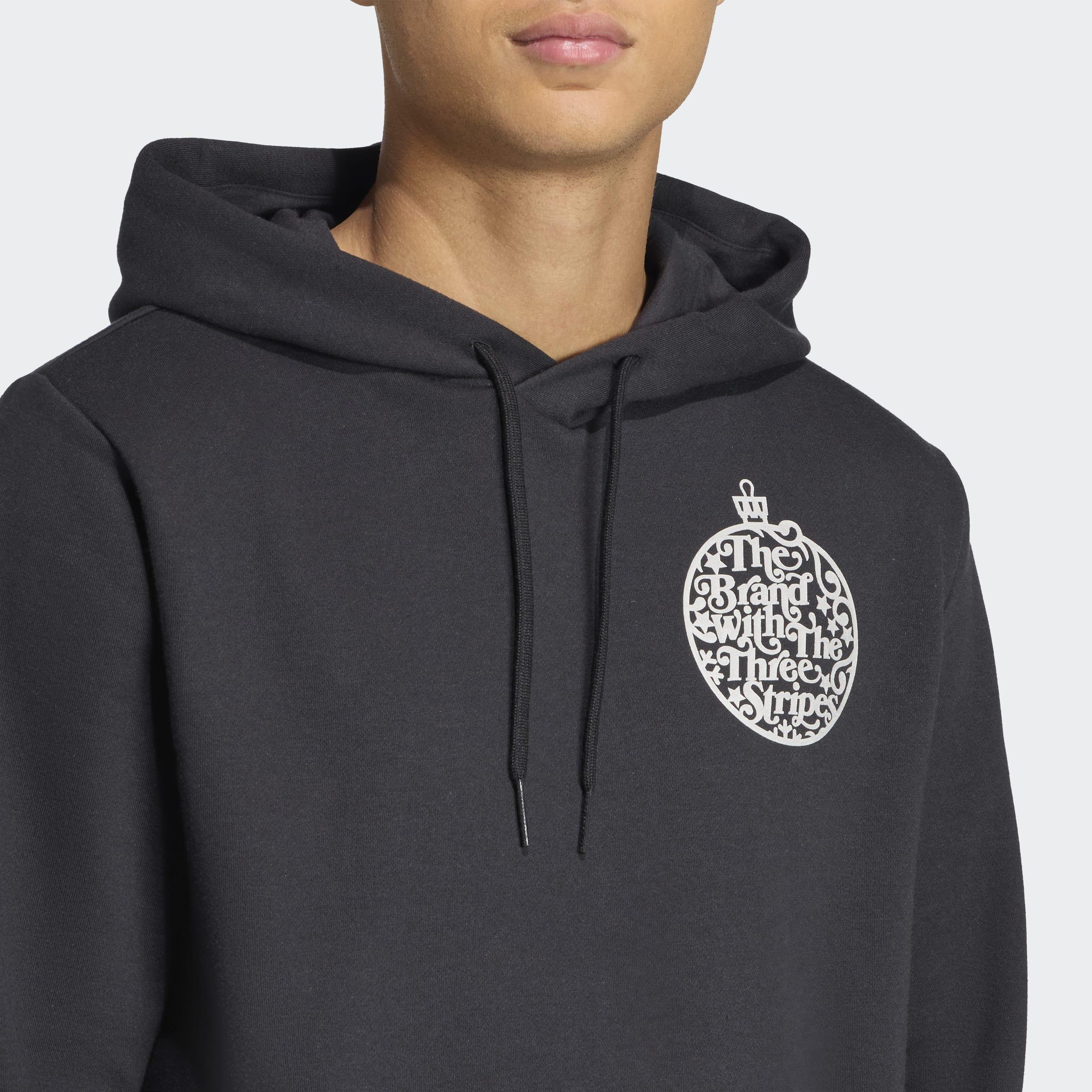 Holiday Metallic Graphic Hoodie, Black, A901_ONE, large image number 3