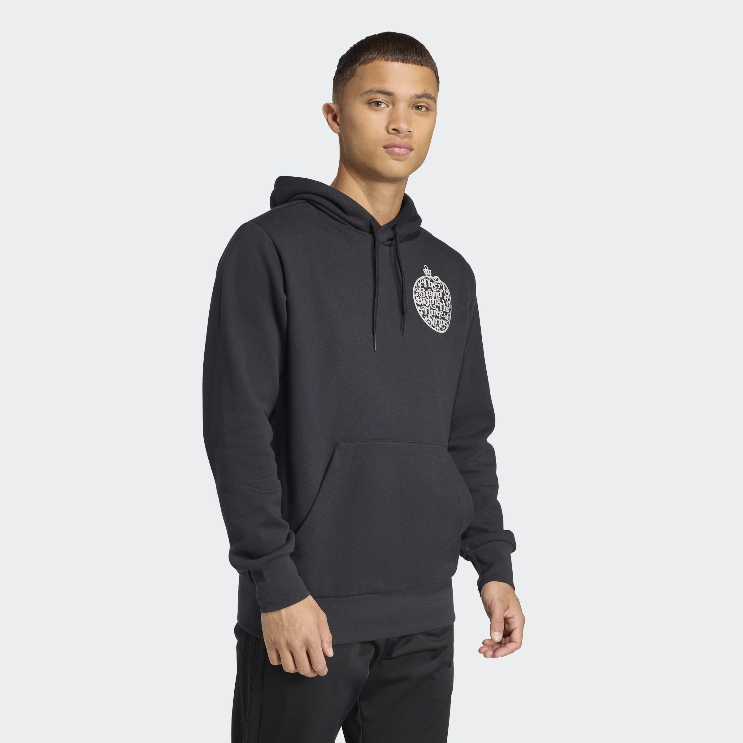 Holiday Metallic Graphic Hoodie, Black, A901_ONE, large image number 4