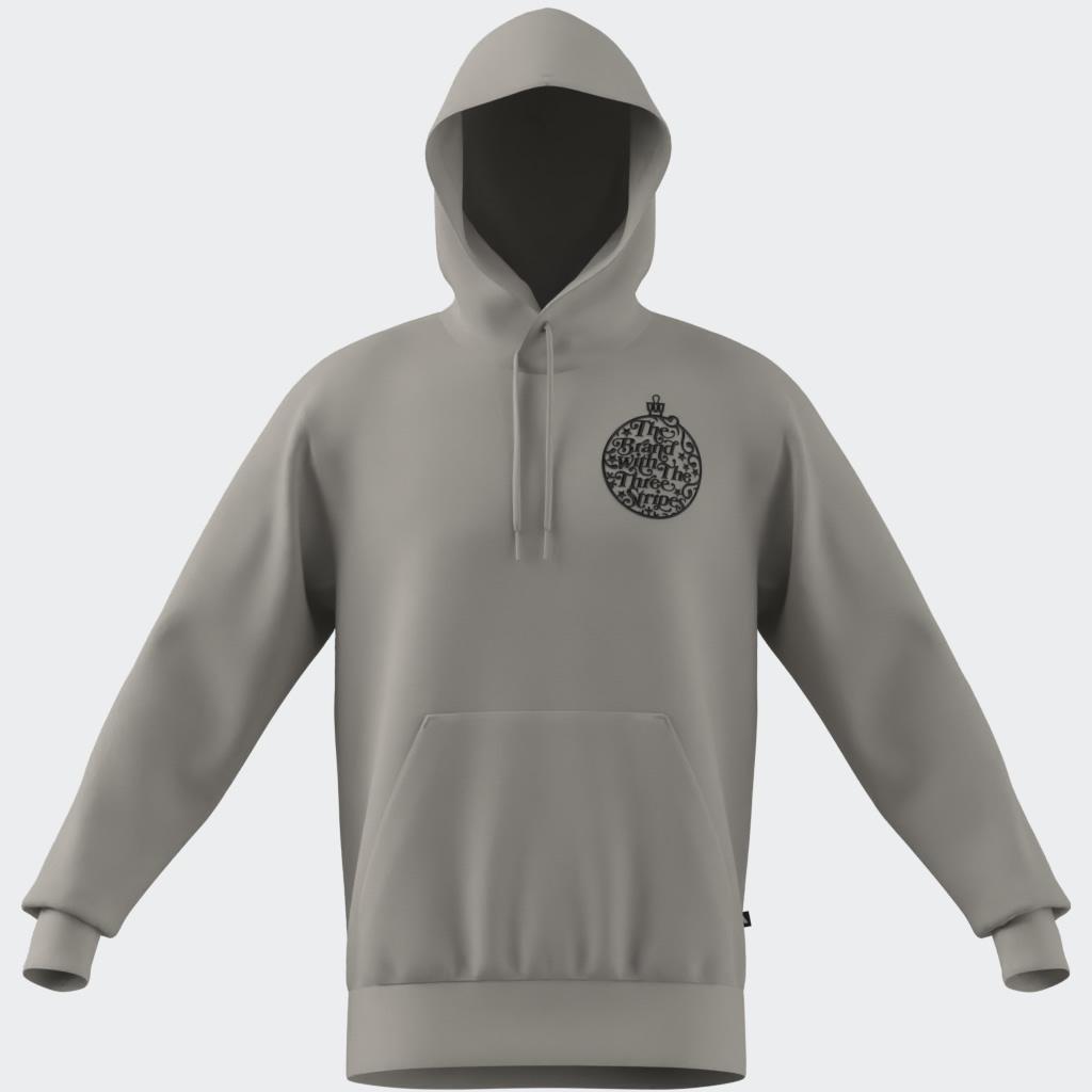 Holiday Metallic Graphic Hoodie, Grey, A901_ONE, large image number 2