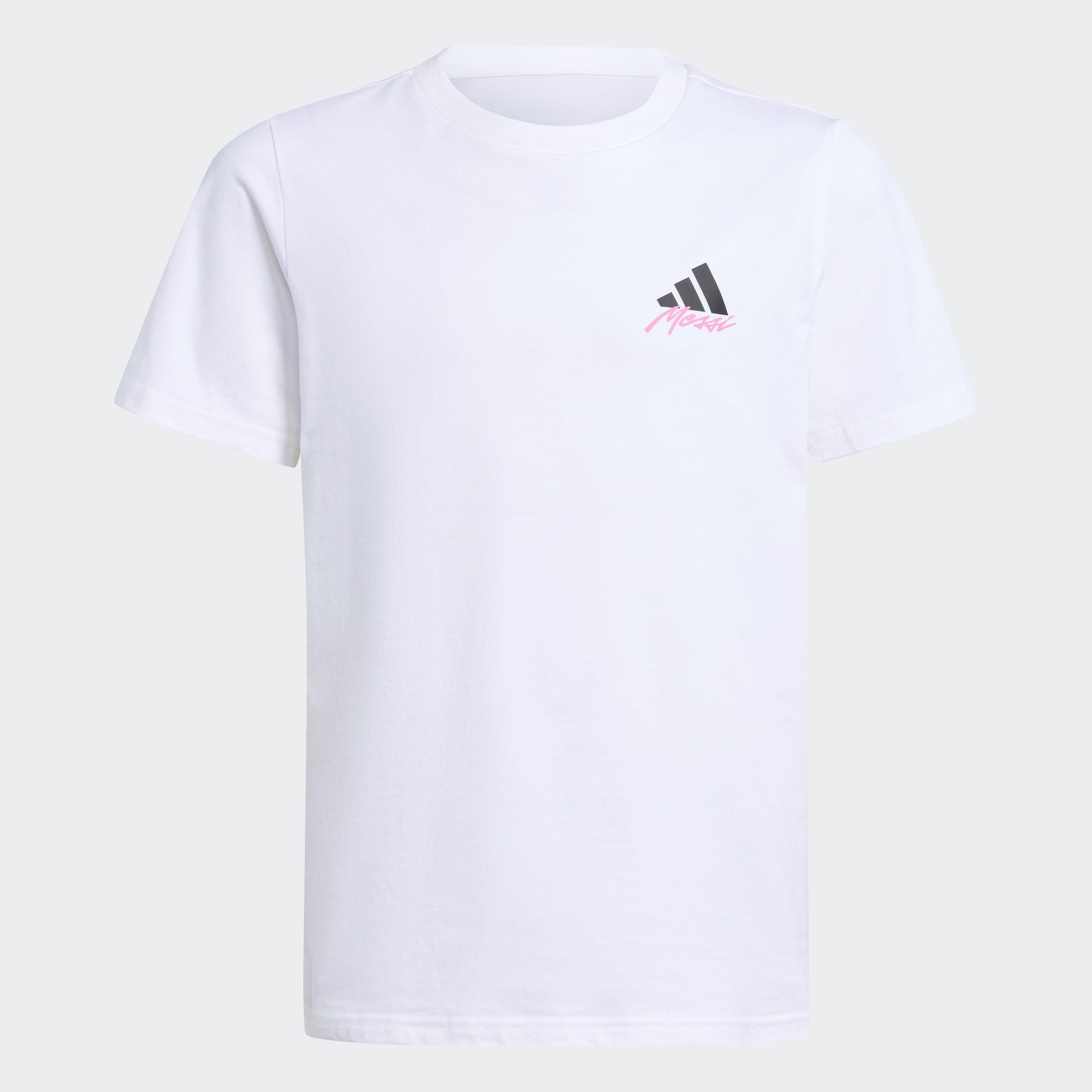 Kids Messi Icon Graphic T-Shirt, White, A901_ONE, large image number 0