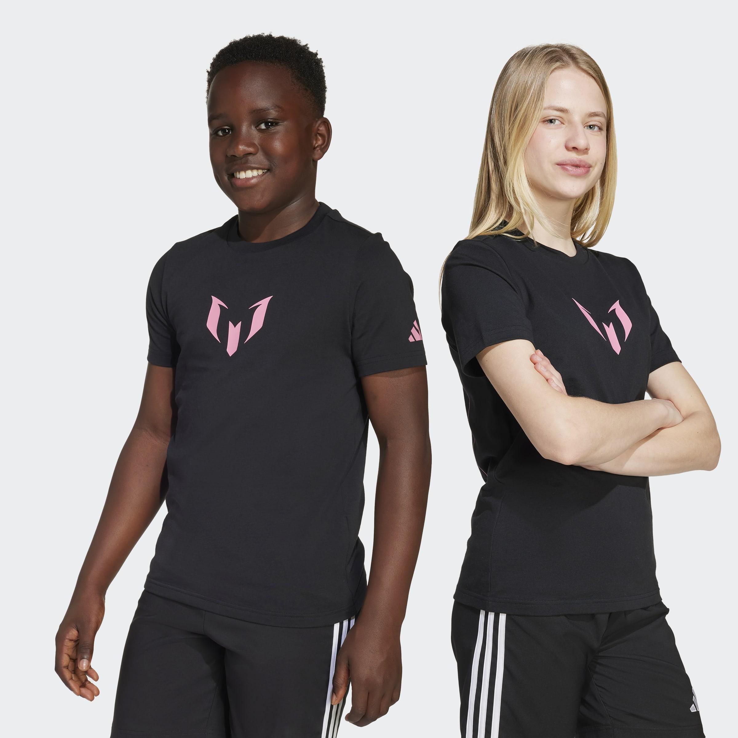 Kids Messi Name and Number Graphic T-Shirt, Black, A901_ONE, large image number 5