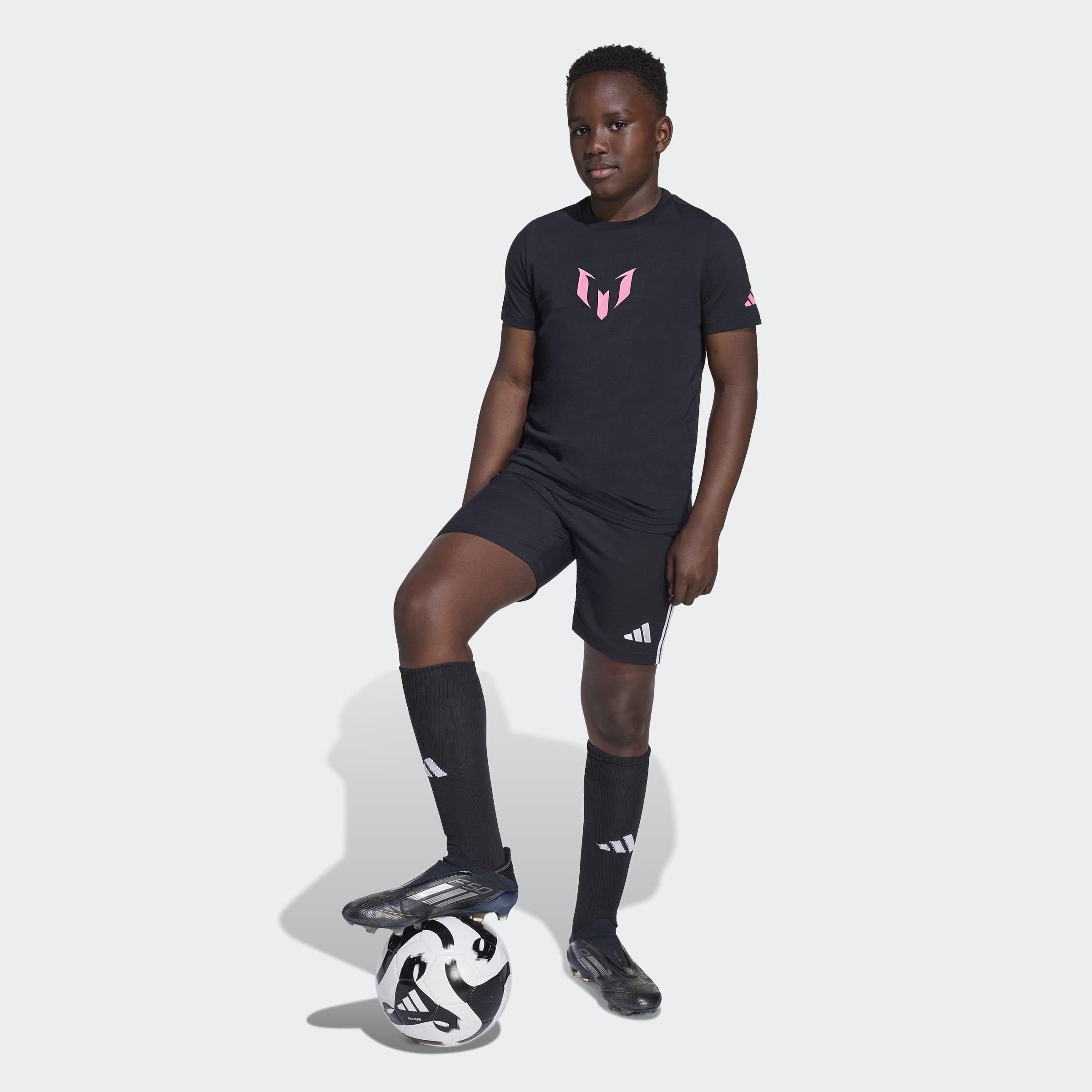 Kids Messi Name and Number Graphic T-Shirt, Black, A901_ONE, large image number 7